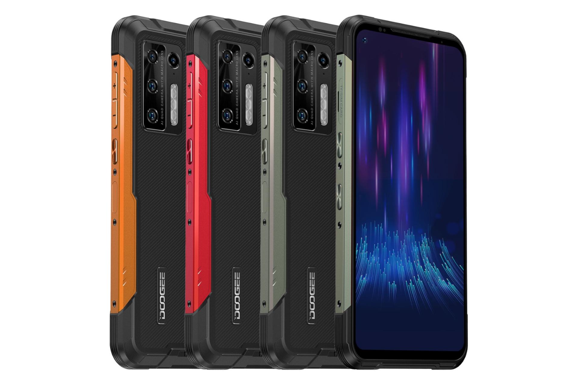 رنگ های مختلف گوشی موبایل دوجی Doogee S97 Pro