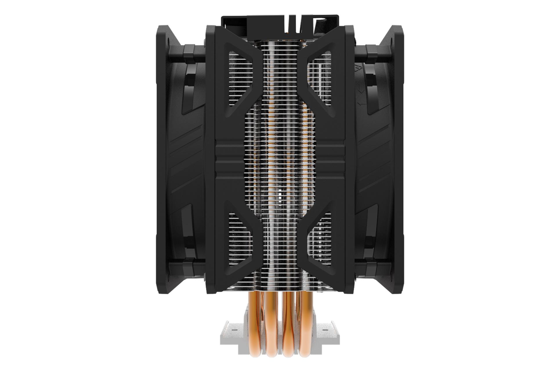 نمای جانبی خنک کننده پردازنده کولر مستر HYPER 212 LED TURBO ARGB