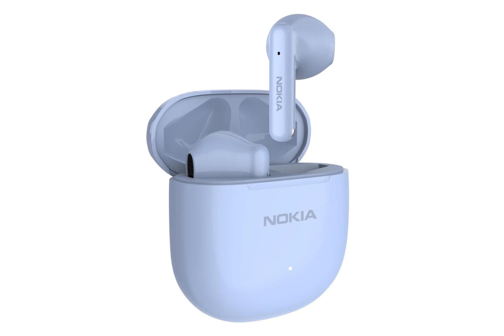 نمای چپ ایرباد بی سیم نوکیا Nokia E3103 آبی