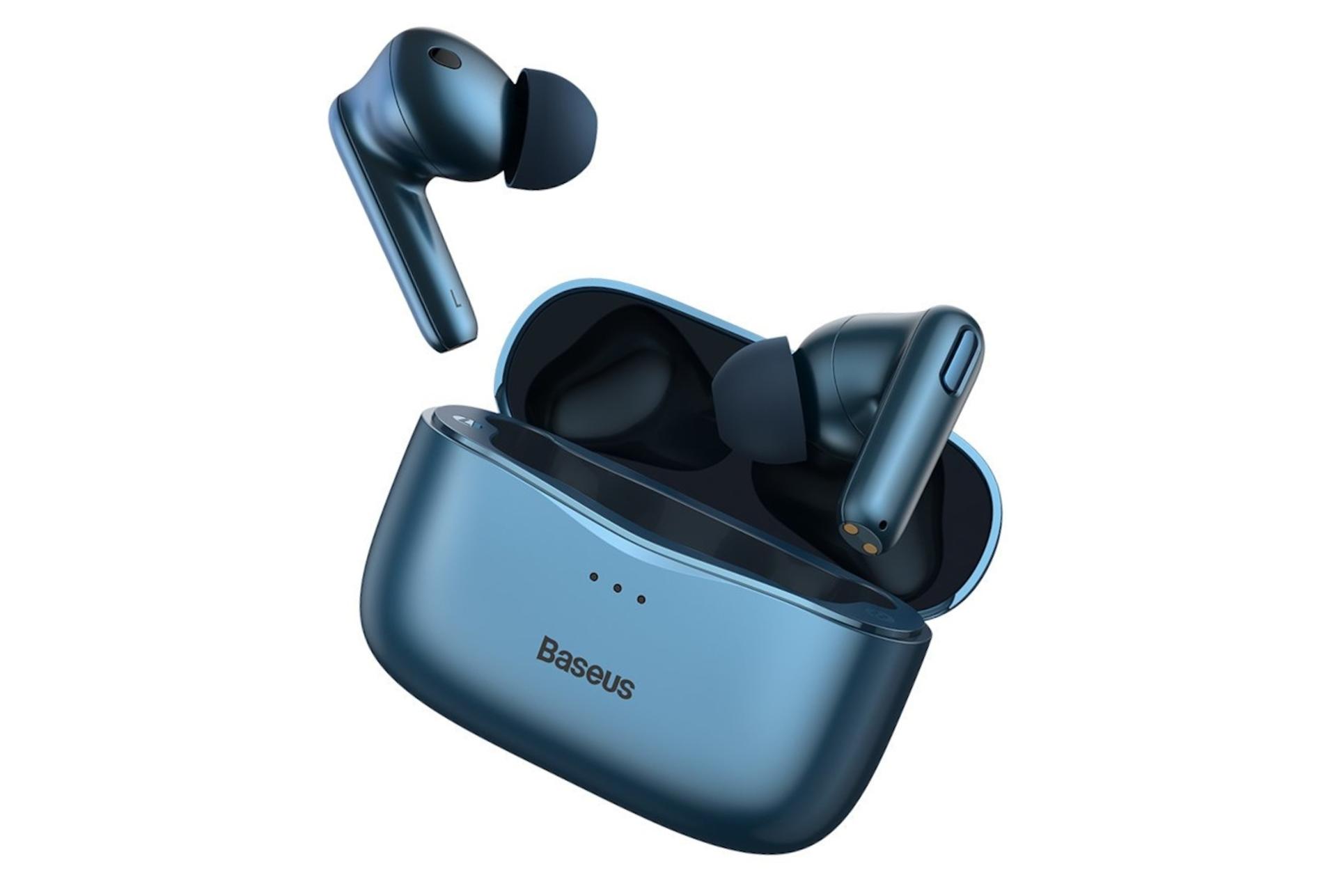 ایرباد تو گوشی بی سیم باسئوس Baseus SIMU S2 ANC آبی