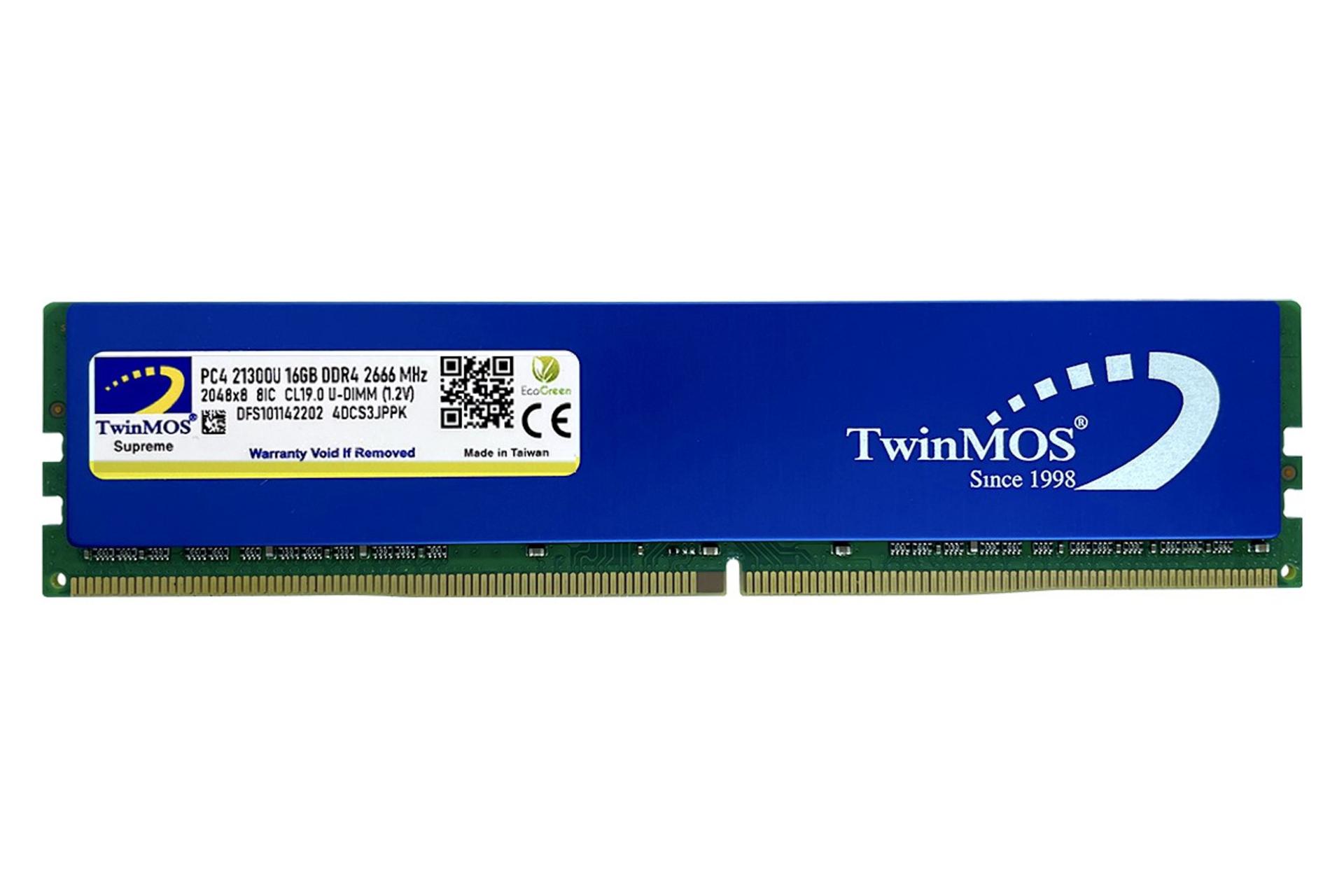 رم توین موس TwinMOS MDD416GB2666DBB ظرفیت 16 گیگابایت از نوع DDR4-2666