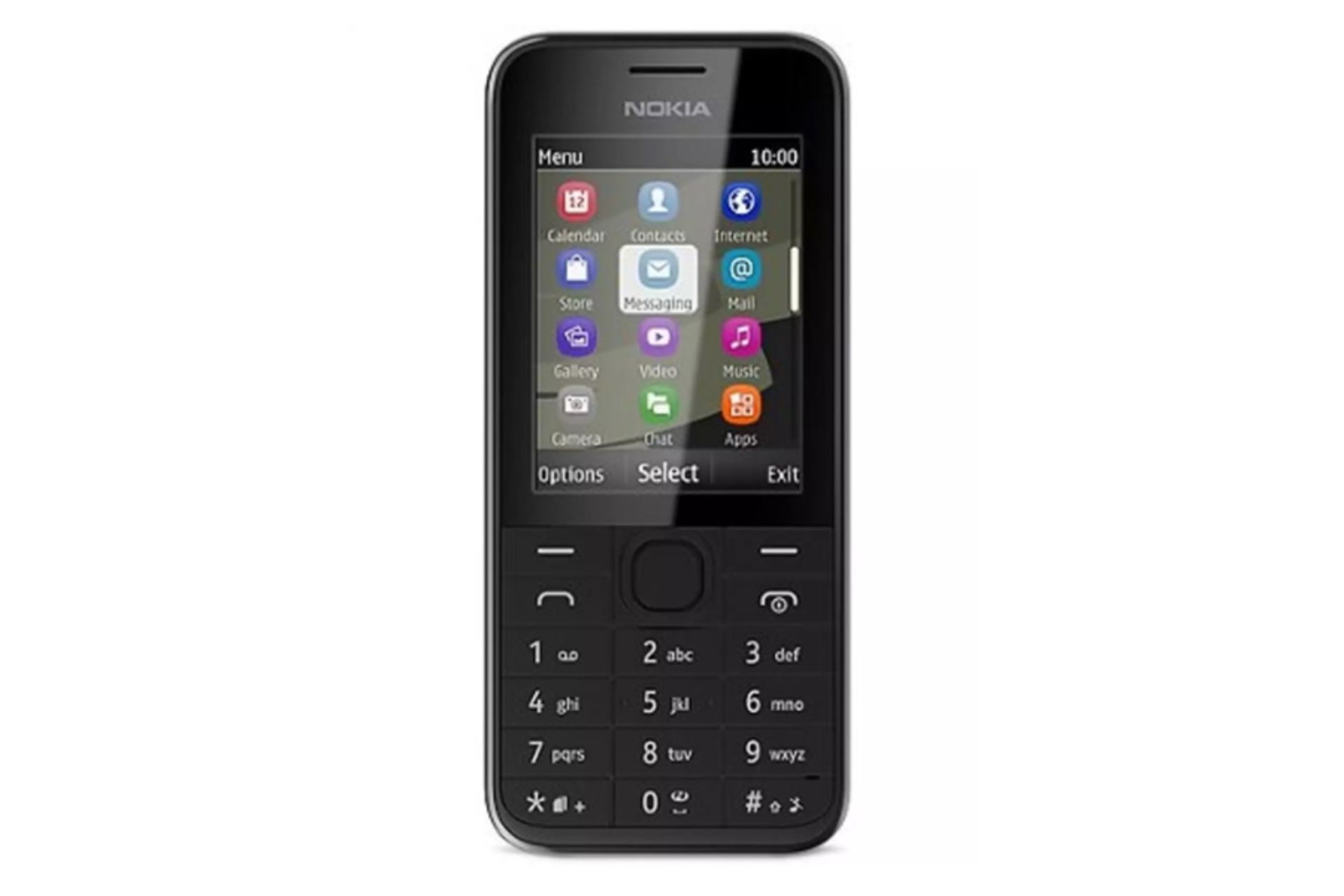 نمای روبرو موبایل نوکیا 208