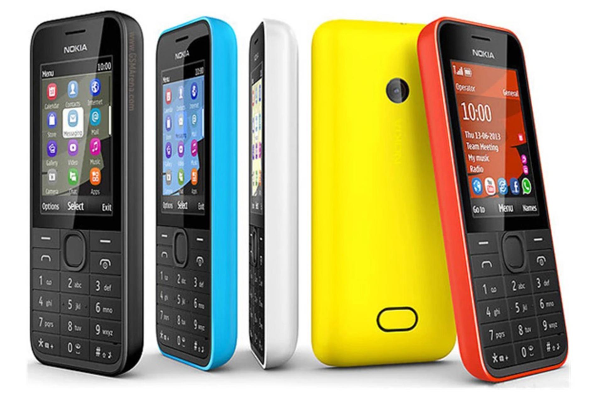 رنگبندی موبایل نوکیا 208