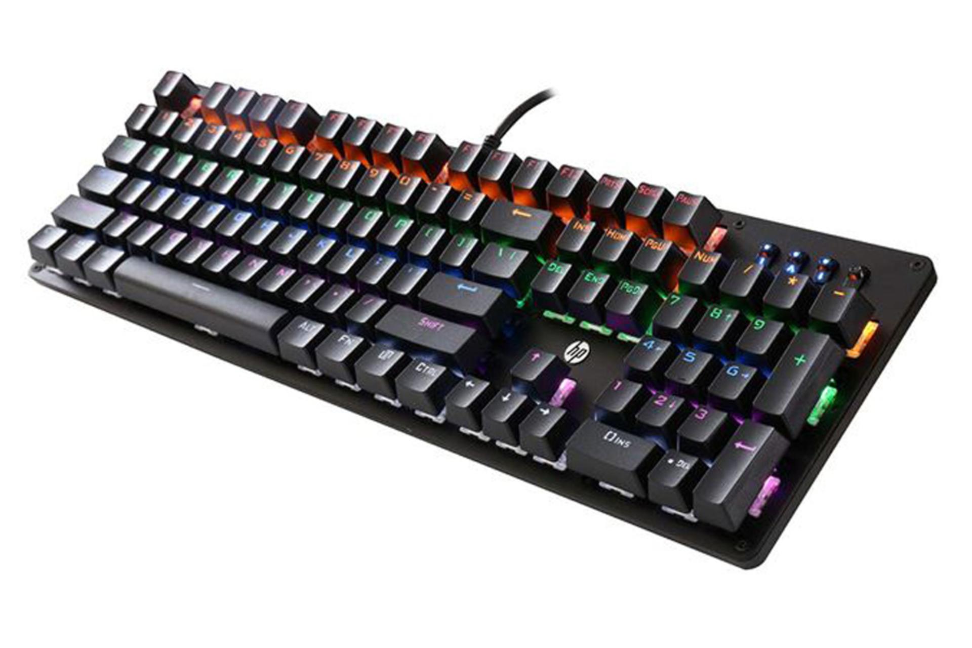 نمای راست کیبورد اچ پی GK100F