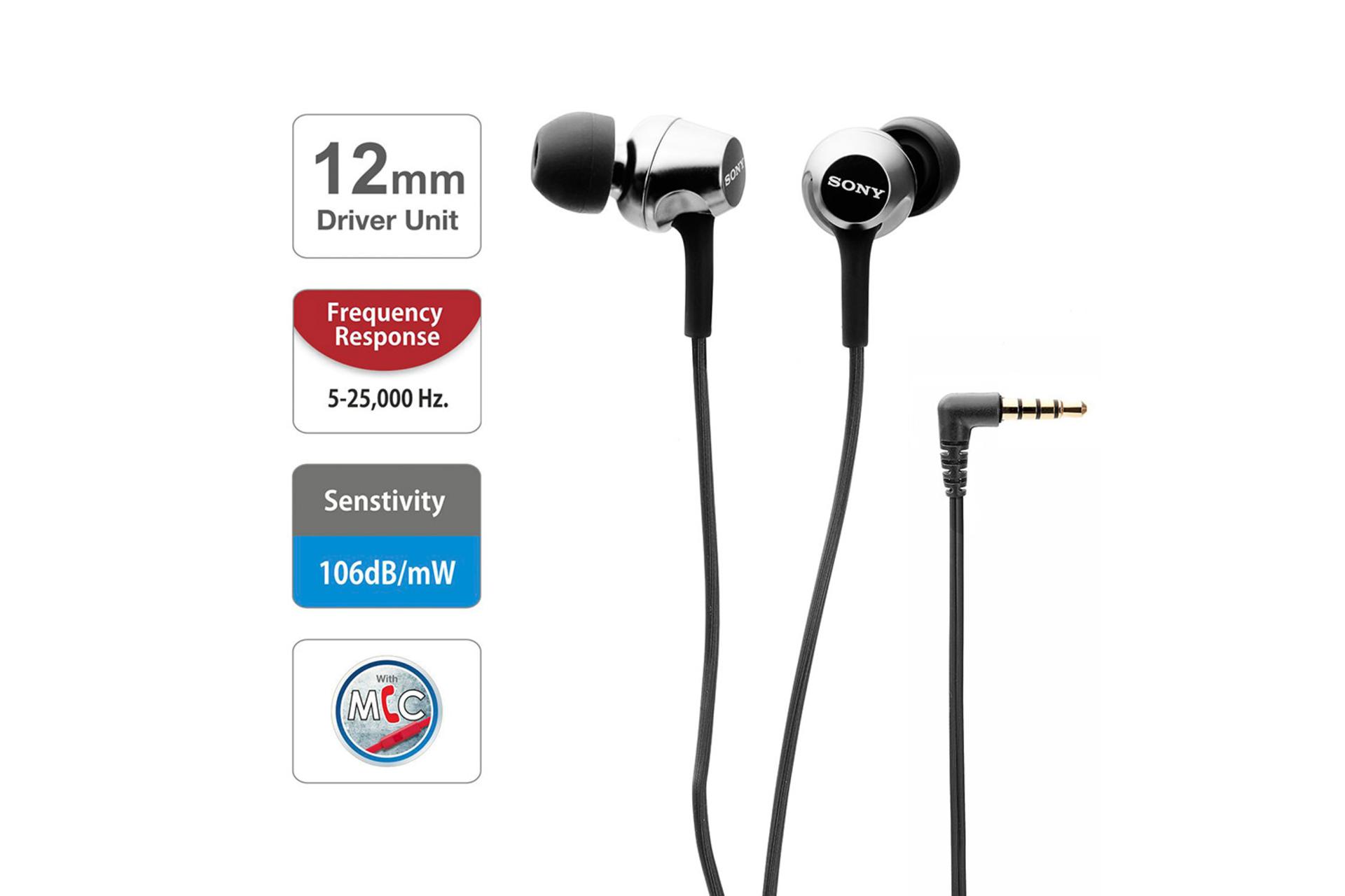 ویژگی های هدفون سونی Sony MDR-EX250AP 