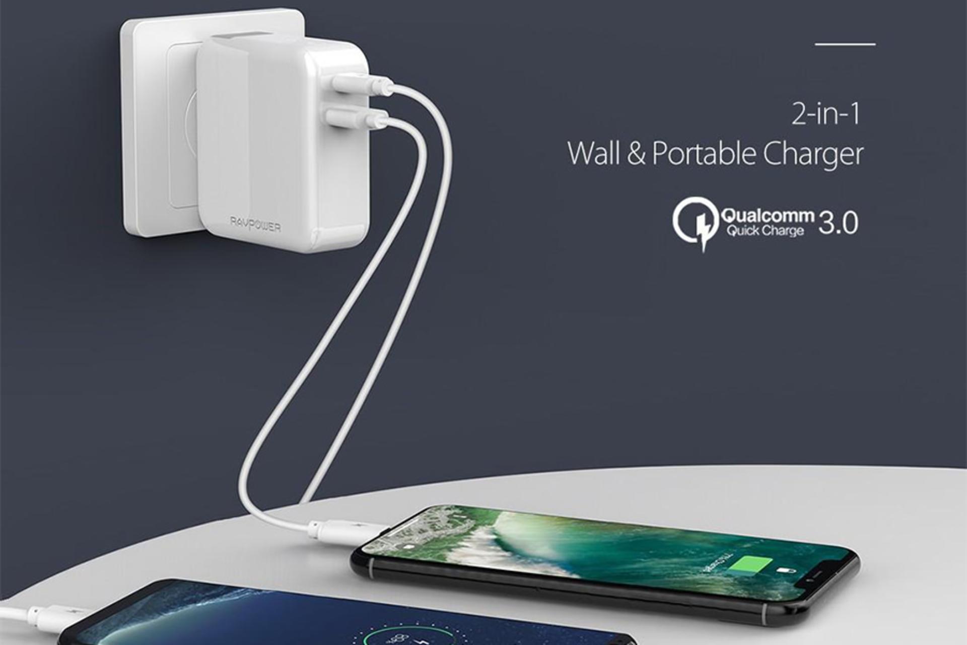 راوپاور RP-PB101 با ظرفیت 5000 میلی‌آمپر ساعت / RAVPower RP-PB101 5000mAh