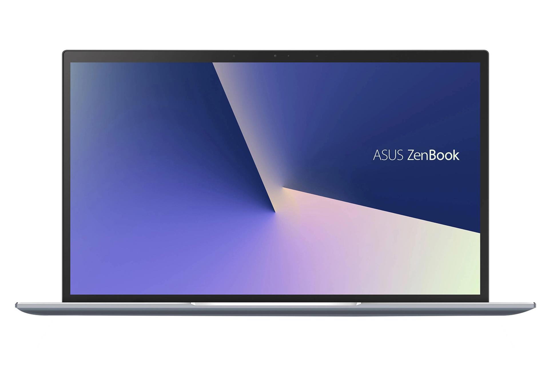 لپ‌تاپ ذن بوک 14 UX431FA ایسوس نمای جلو و صفحه نمایش / Asus ZenBook 14 UX431FA