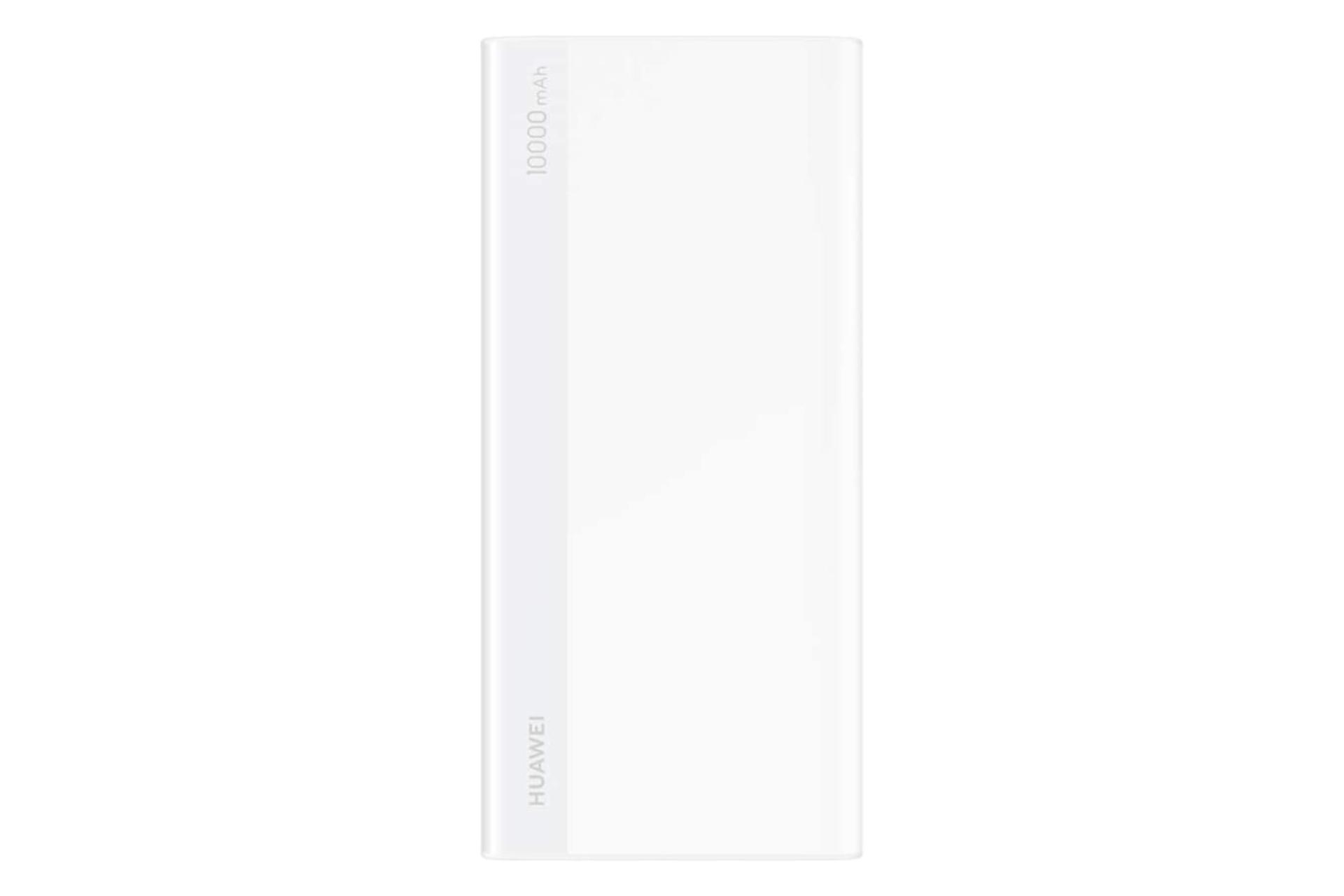 نمای روبرو پاور بانک هواوی CP11QC با ظرفیت 10000 میلی‌آمپر ساعت Huawei CP11QC 10000mAh سفید