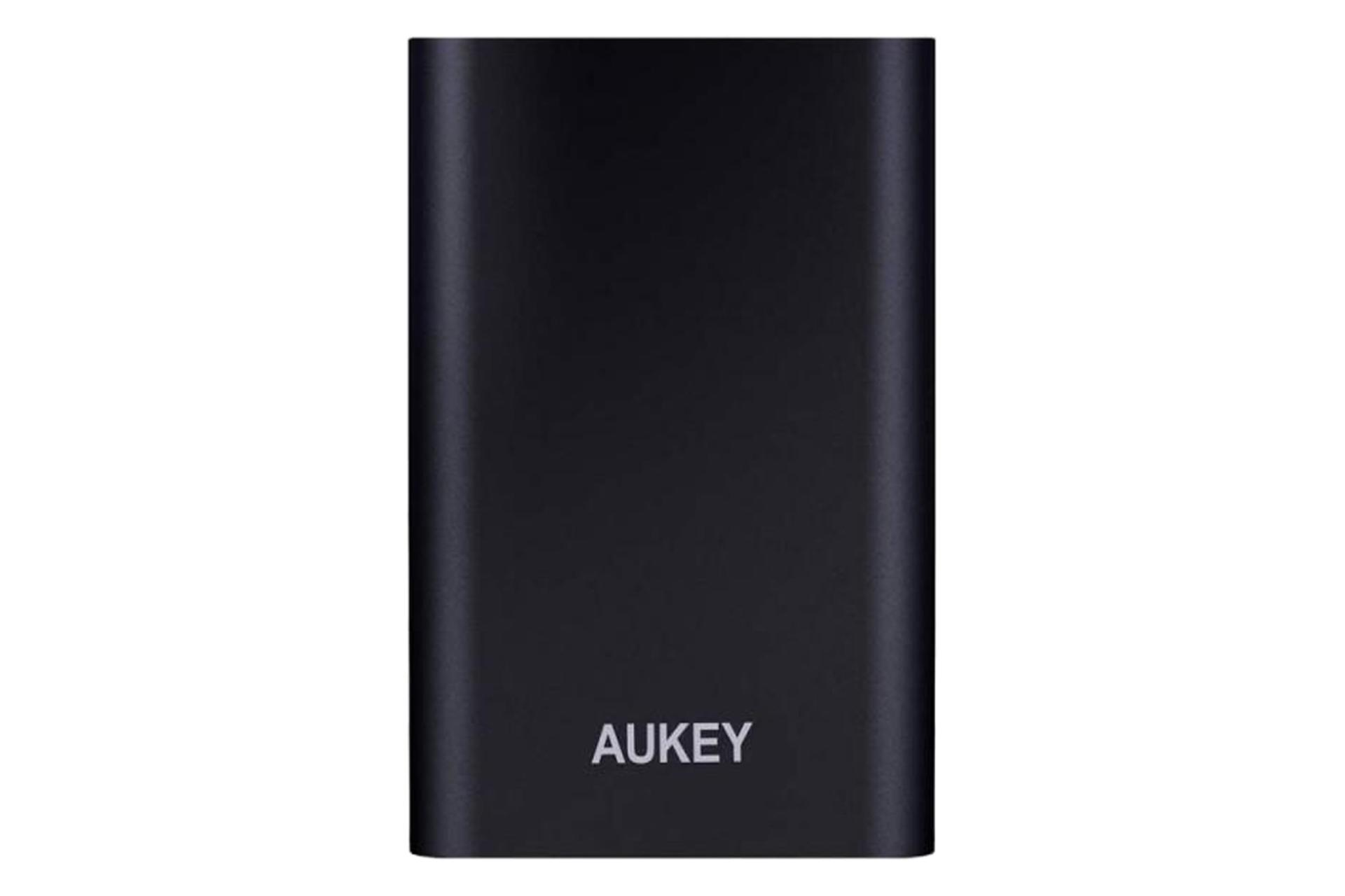 نمای روبرو پاور بانک آکی PB-AT1 با ظرفیت 10400 میلی‌آمپر ساعت Aukey PB-AT1 10400mAh