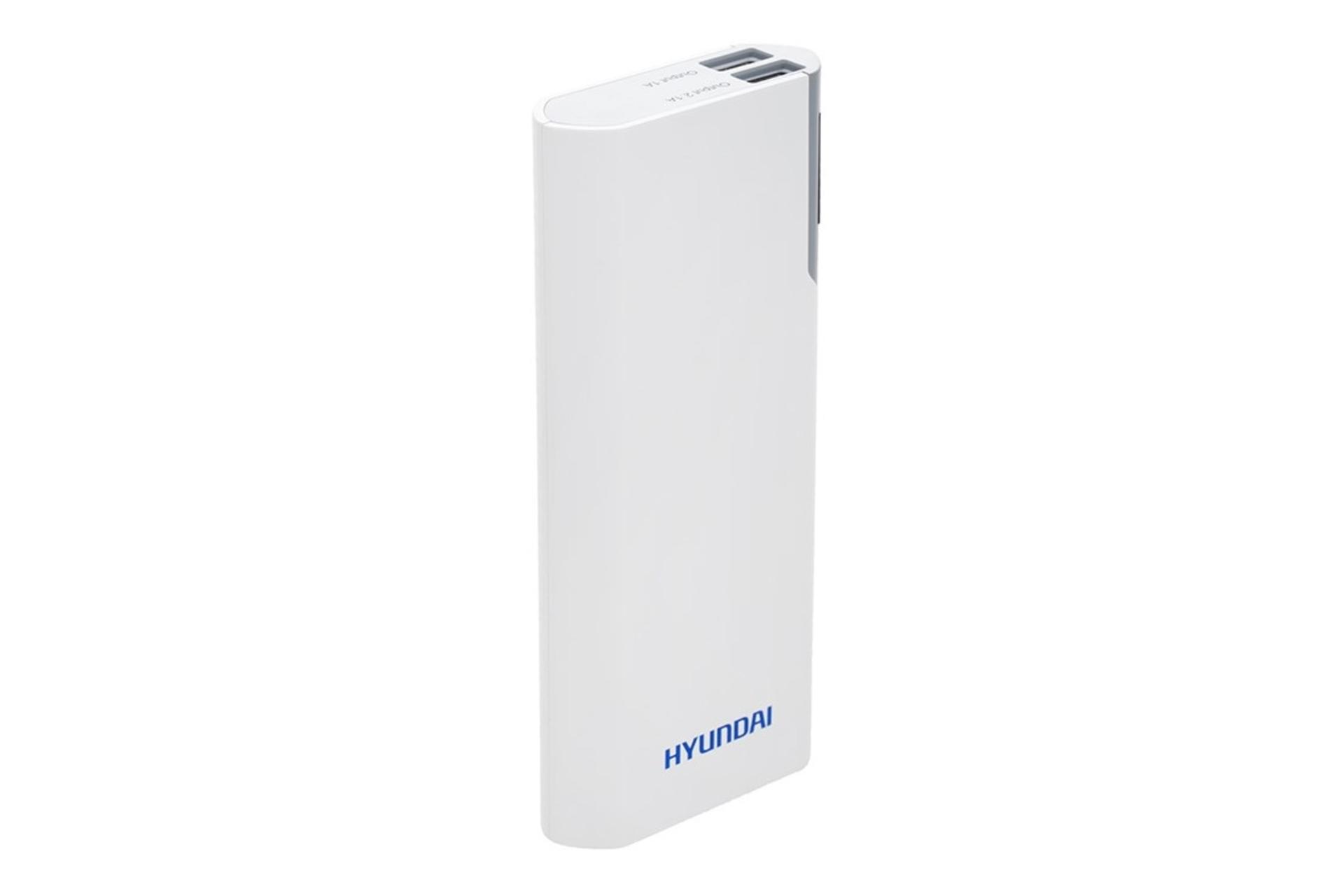 پاور بانک هیوندای MPB12 با ظرفیت 10000 میلی‌آمپر ساعت Hyundai MPB12 10000mAh سفید