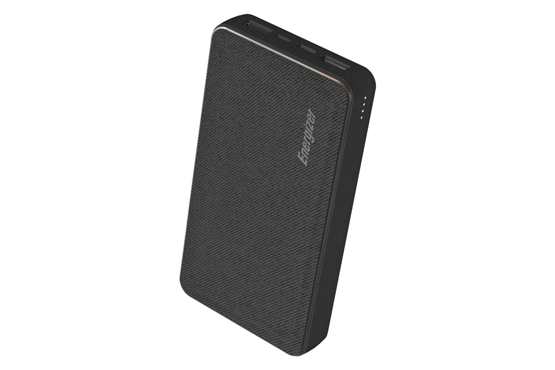 نمای بالا پاور بانک انرجایزر UE15043 با ظرفیت 15000 میلی‌آمپر ساعت Energizer UE15043 15000mAh مشکی