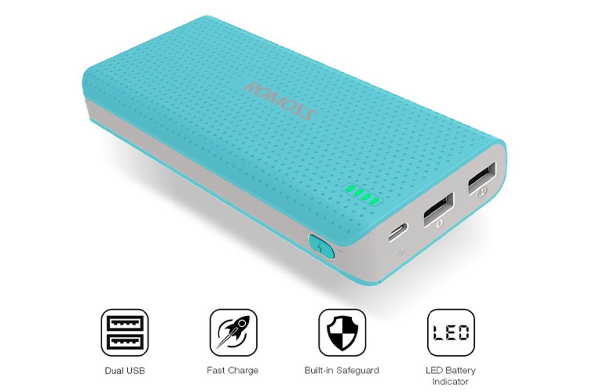 روموس Sense 15 PH15 با ظرفیت 15000 میلی‌آمپر ساعت / Romoss Sense 15 PH15 15000mAh