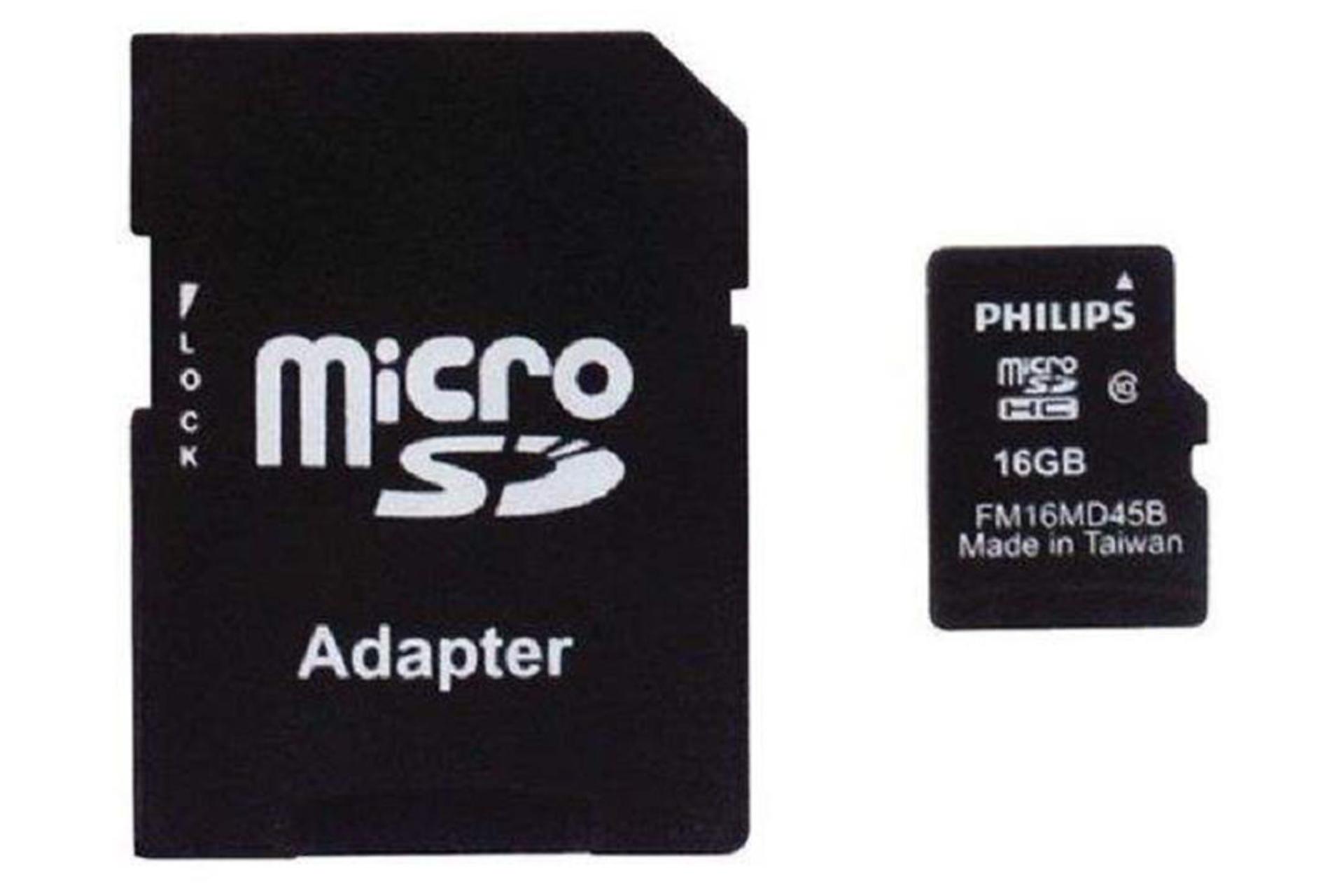 فیلیپس microSDHC با ظرفیت 16 گیگابایت مدل 45B کلاس 10
