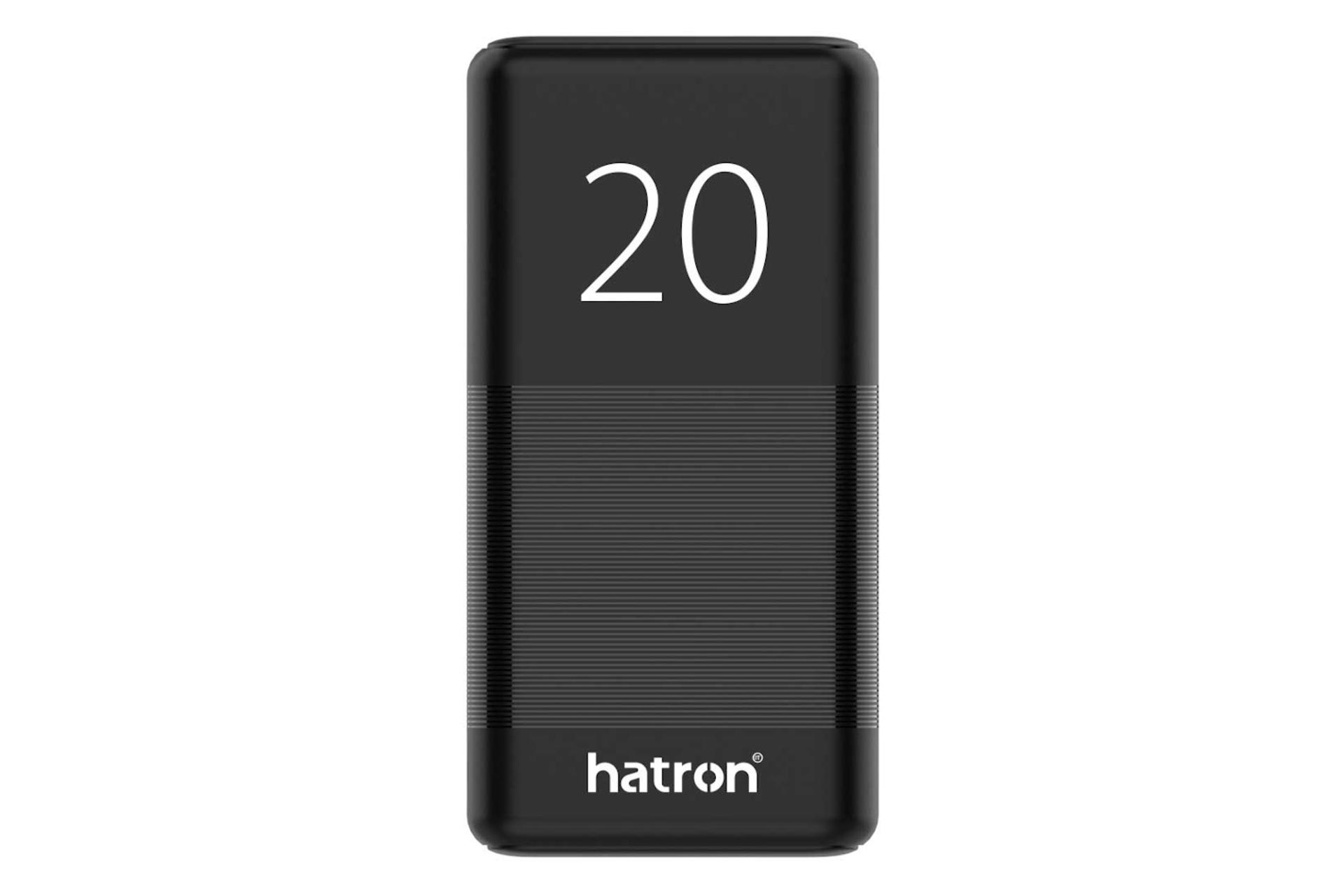 پاور بانک هترون HPB2081 با ظرفیت 20000 میلی‌آمپر ساعت Hatron HPB2081 20000mAh مشکی