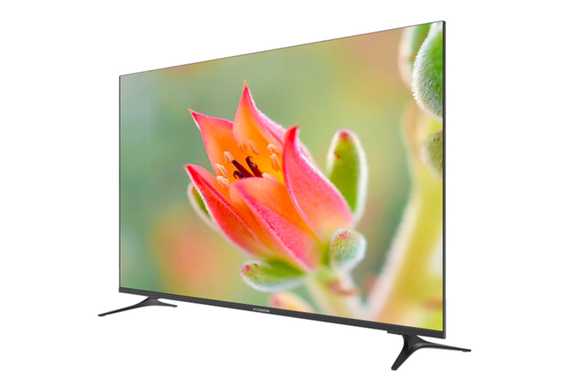 نمای نیمرخ تلویزیون ایکس ویژن 50XCU705