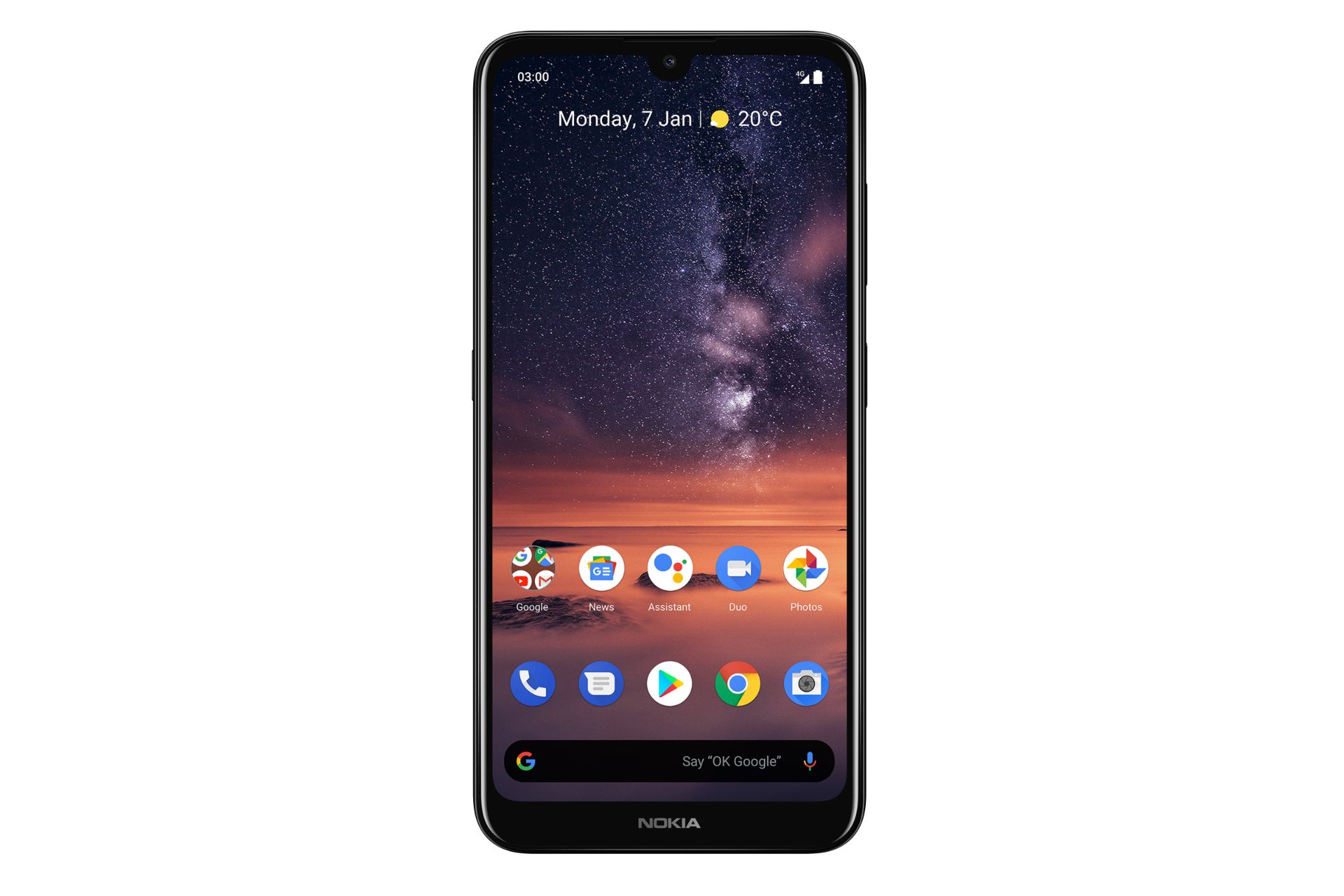 نمای روبرو موبایل نوکیا 3.2