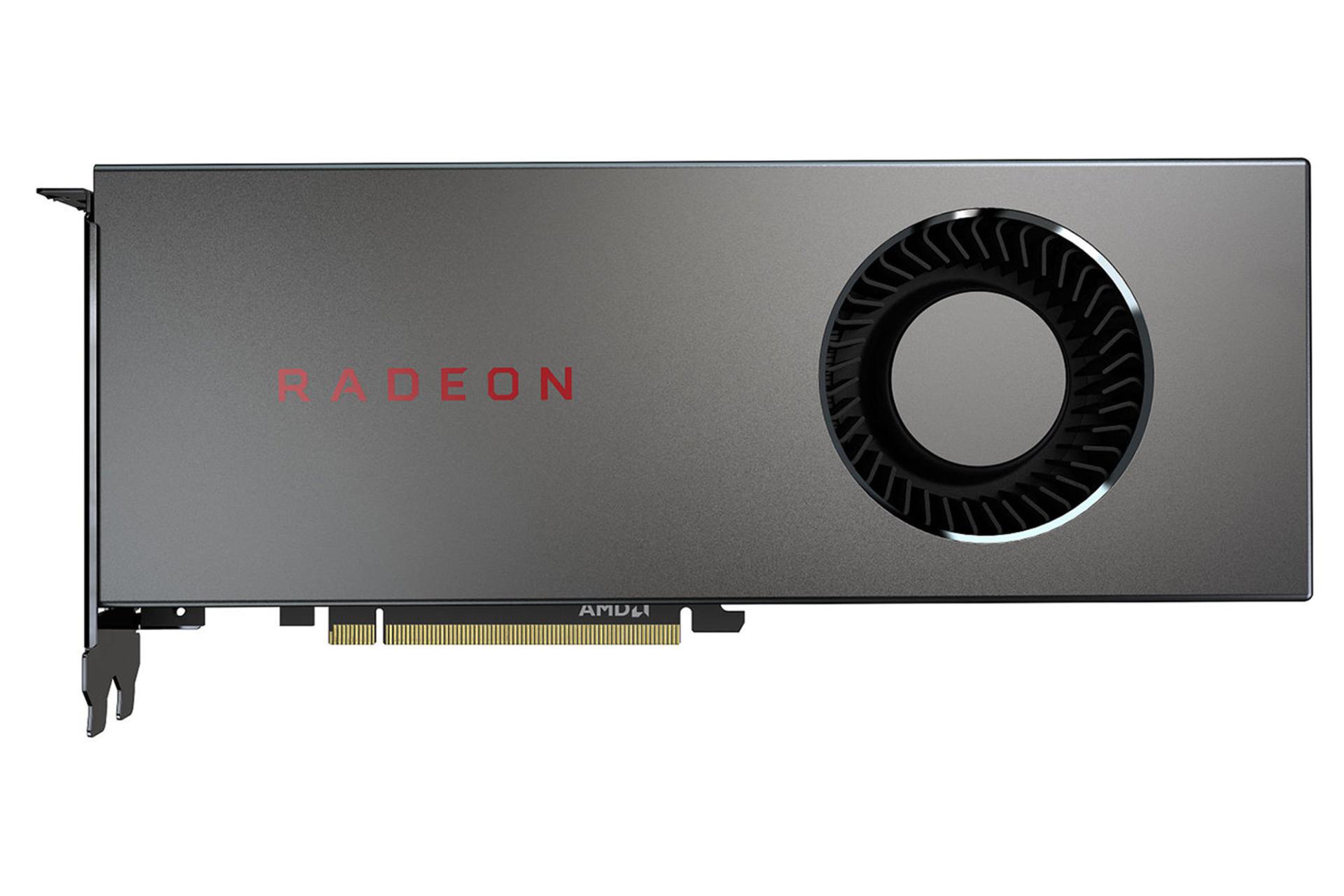 کارت گرافیک AMD Radeon RX 5700 نمای بالا -  فن خروجی هوا / AMD رادئون RX 5700