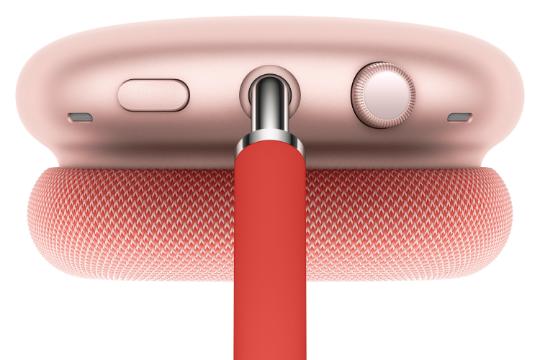 نمای بالا هدفون بی سیم اپل ایرپاد مکس Apple AirPods Max قرمز