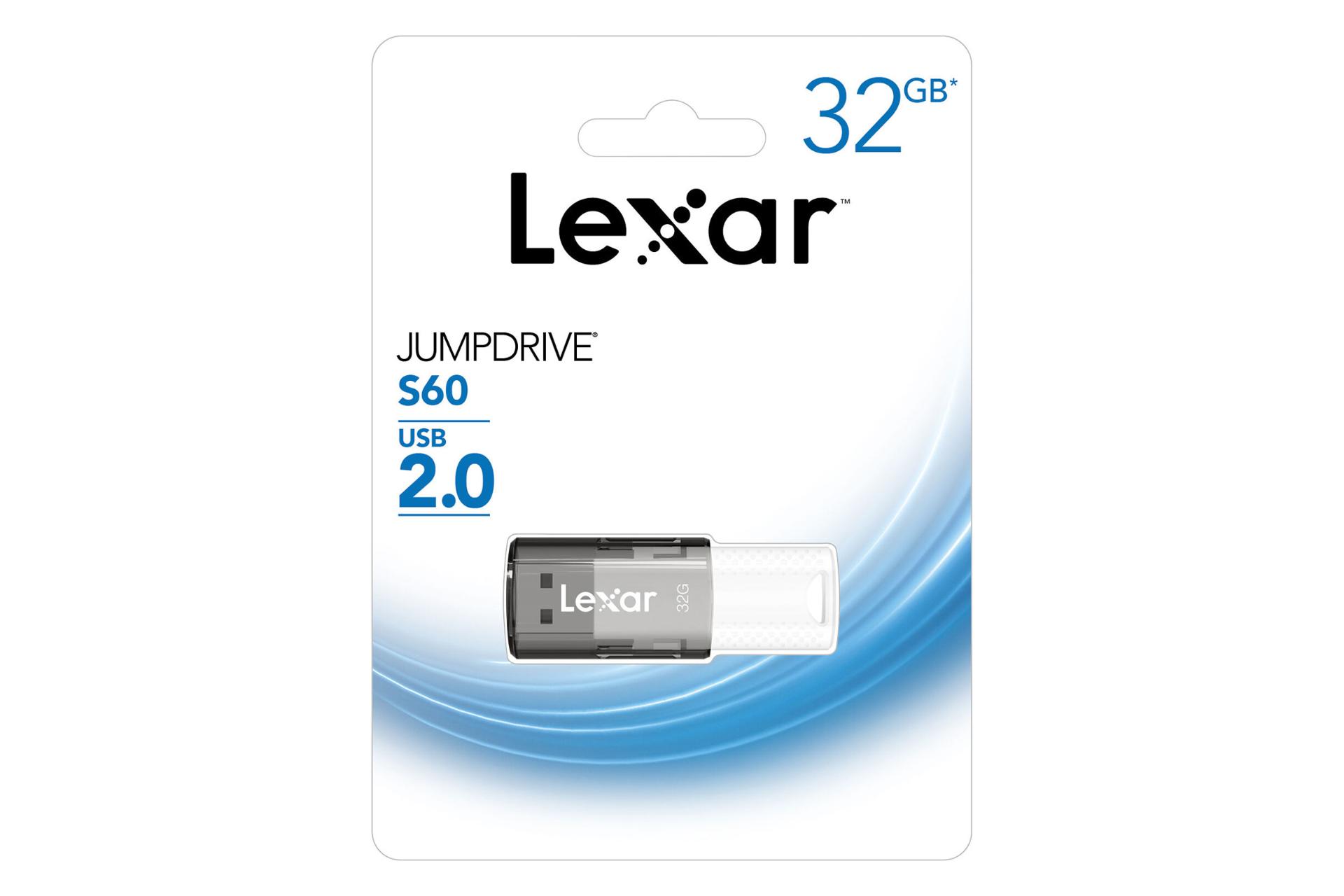 جعبه فلش مموری لکسار مدل JumpDrive S60 ظرفیت 32 گیگابایت