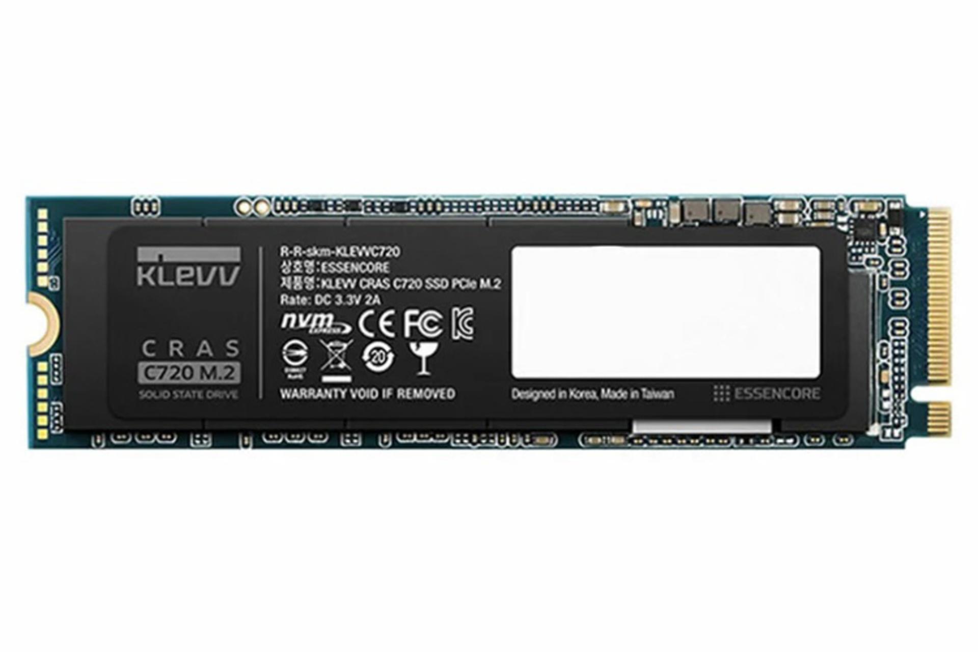 نمای روبرو SSD کلو CRAS C720 NVMe M.2