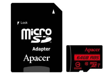 اپیسر microSDHC با ظرفیت 64 گیگابایت مدل R85 کلاس 10