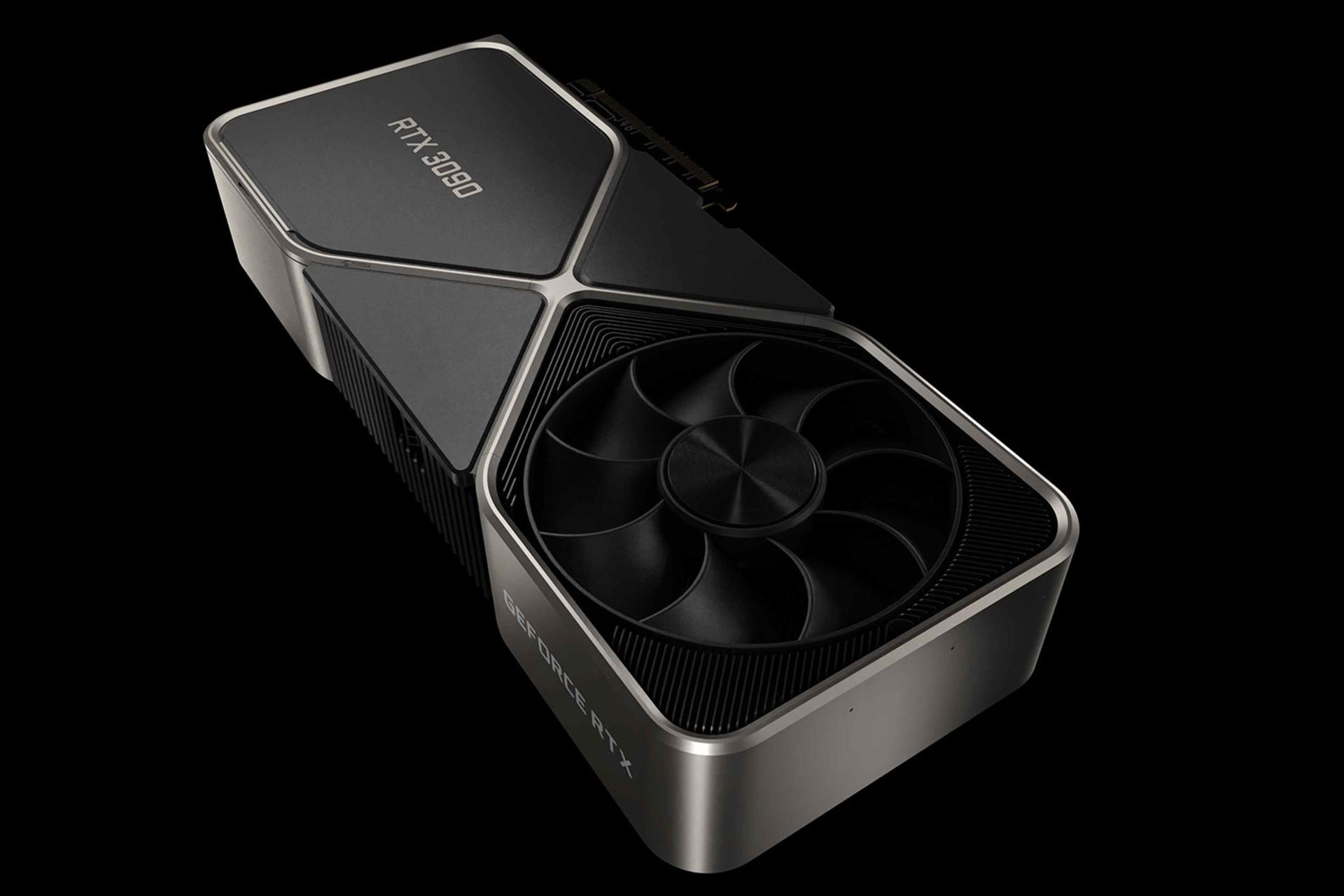 نمای بالای کارت گرافیک RTX 3080 انویدیا - ۰۲