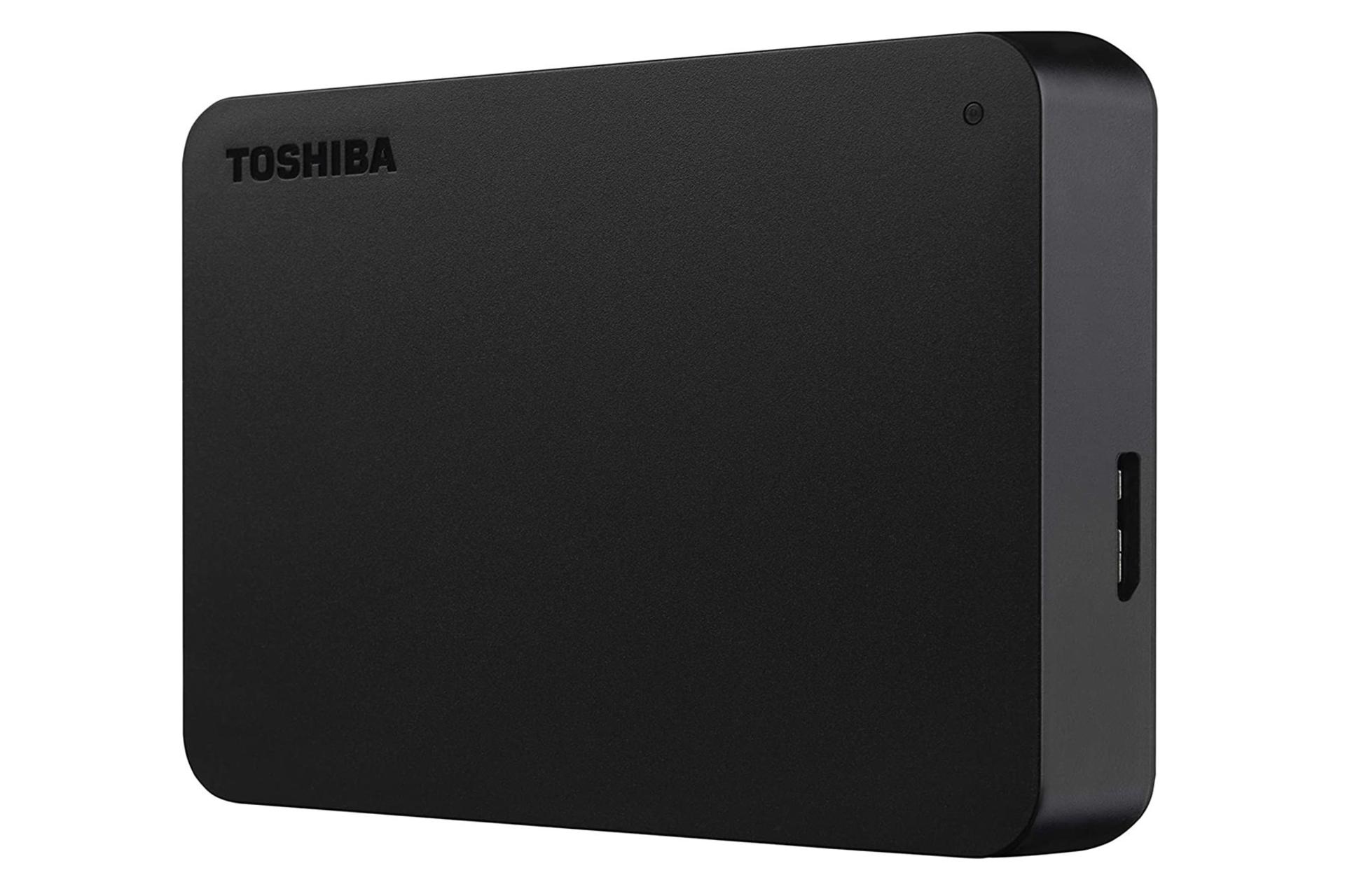 نمای جانبی هارد دیسک توشیبا Canvio Basics