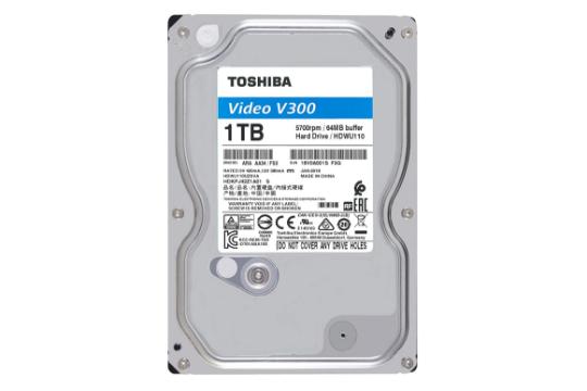 پشت هارد دیسک توشیبا V300 ظرفیت 1 ترابایت Toshiba V300 3.5 Inch 1TB