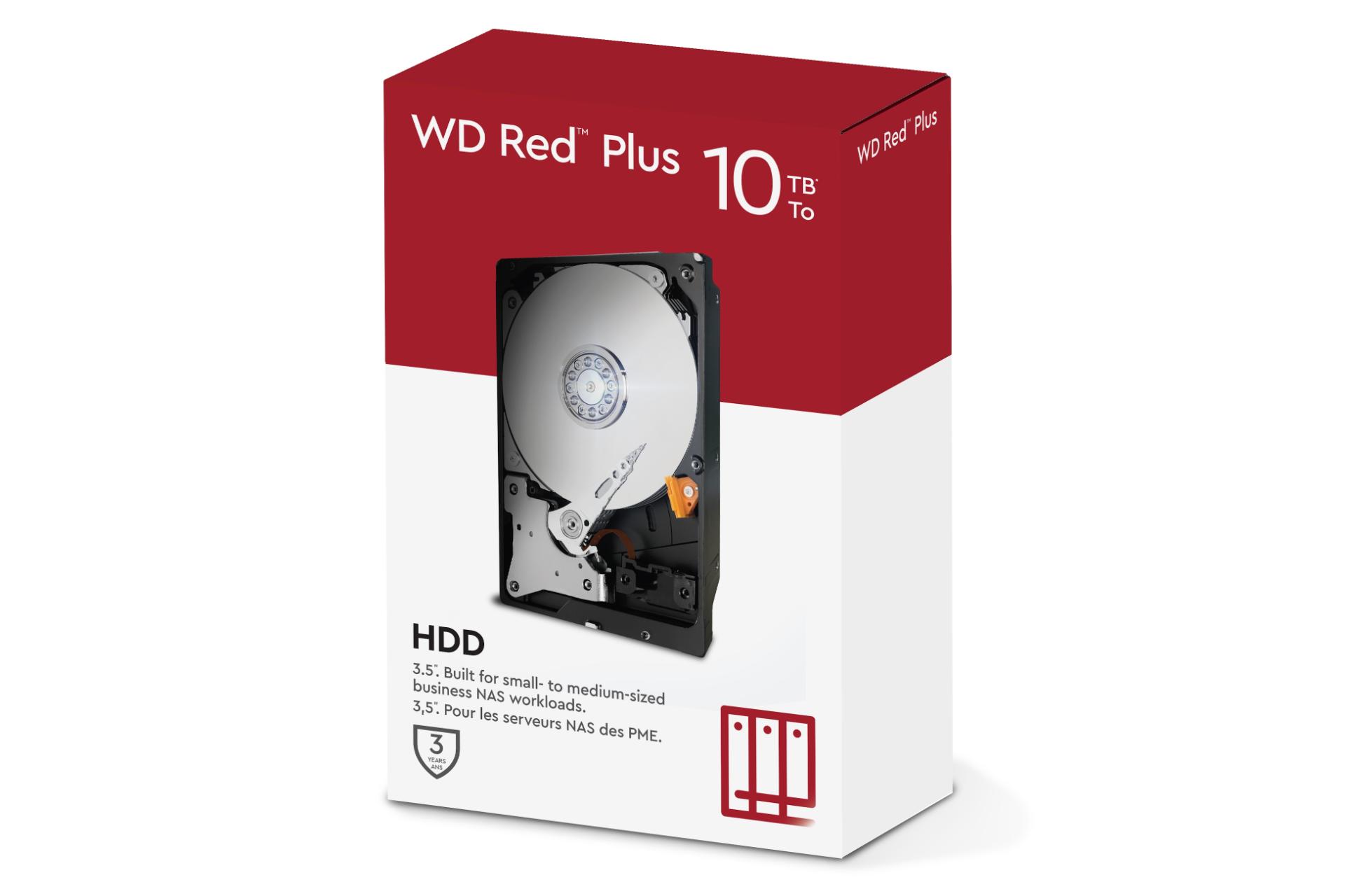جعبه هارد دیسک وسترن دیجیتال Western Digital Red Plus WD101EFBX 3.5 Inch 10TB ظرفیت 10 ترابایت