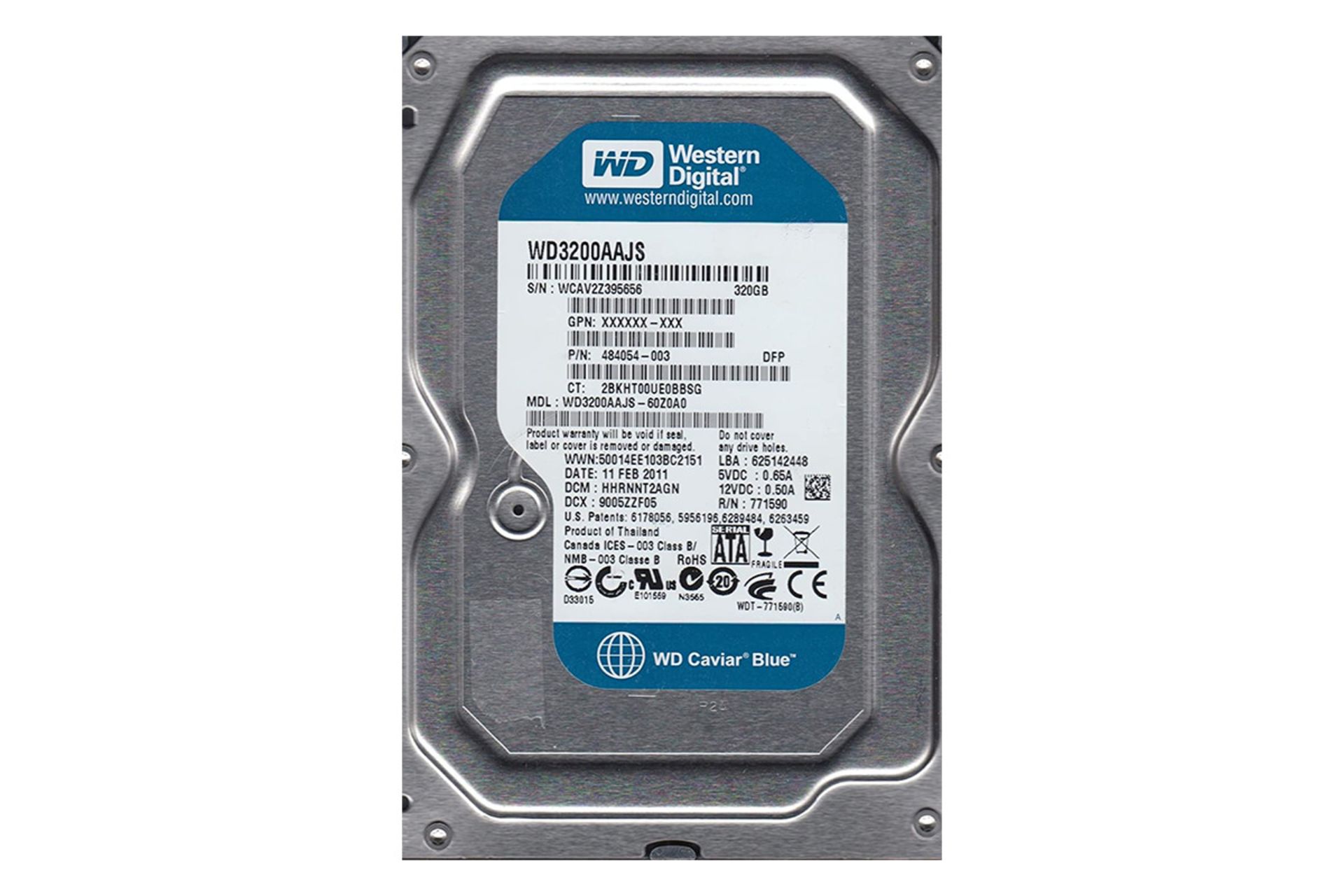 Western Digital WD3200AAJS  / وسترن دیجیتال WD3200AAJS 