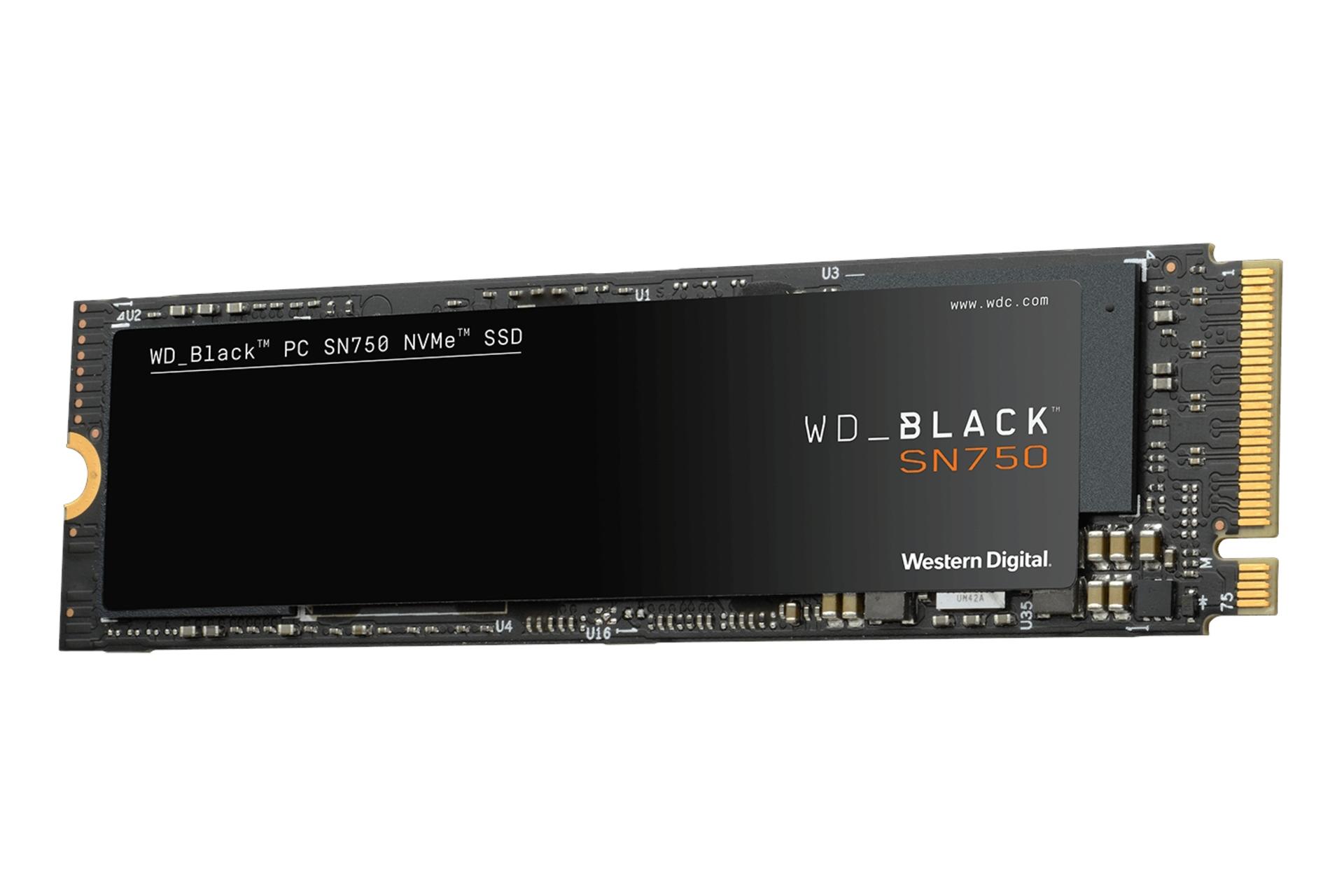 نمای روبرو SSD وسترن دیجیتال Western Digital Black SN750 NVMe M.2