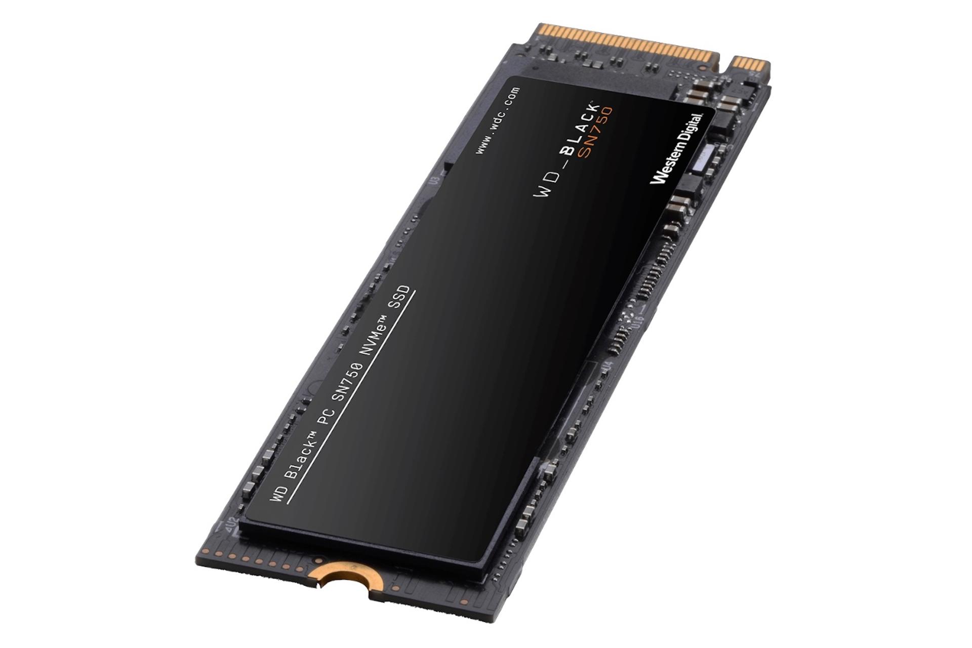 نمای چپ SSD وسترن دیجیتال Western Digital Black SN750 NVMe M.2