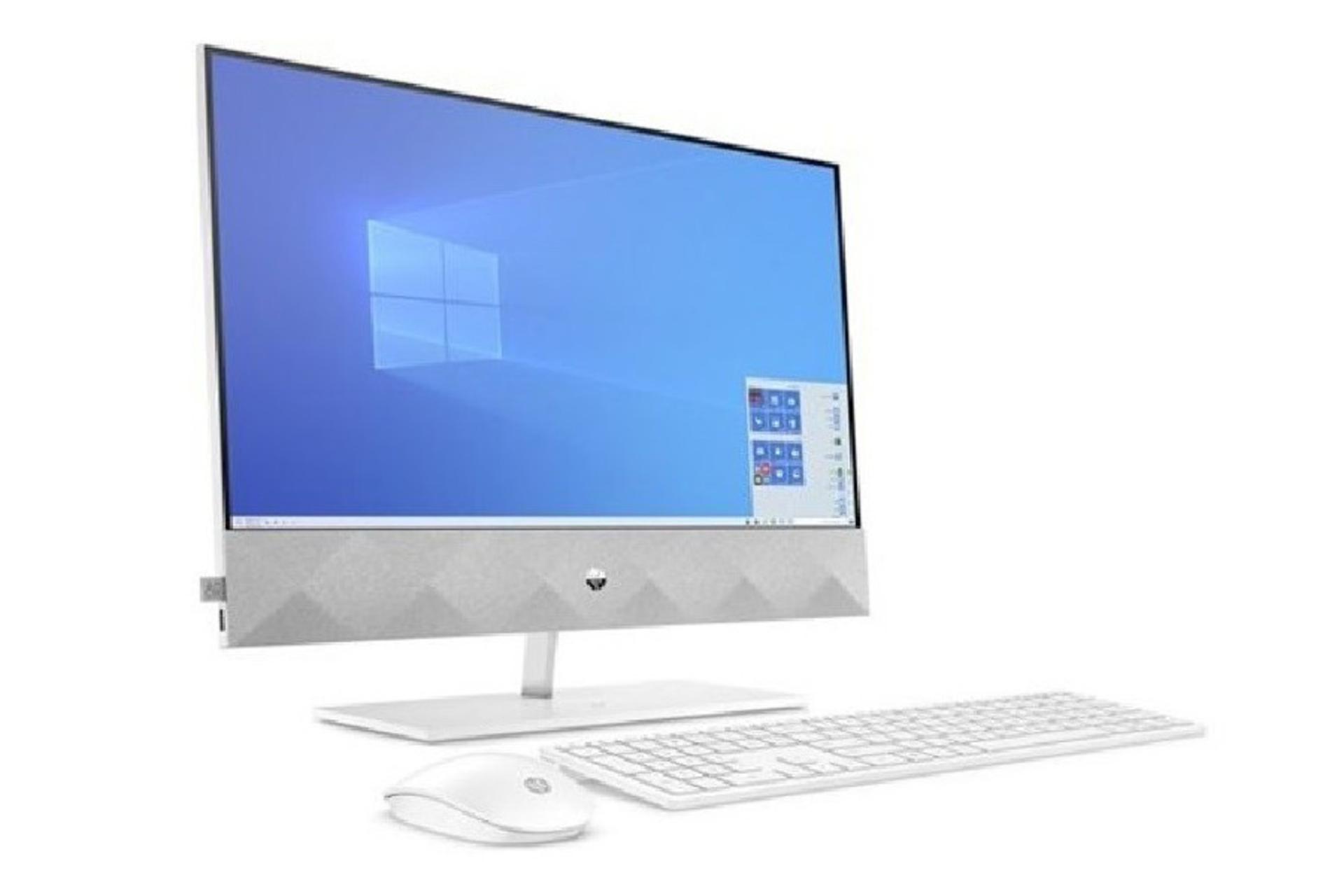 نمای چپ کامپیوتر آل این وان All in one hp-pavilion-24-k1001ne