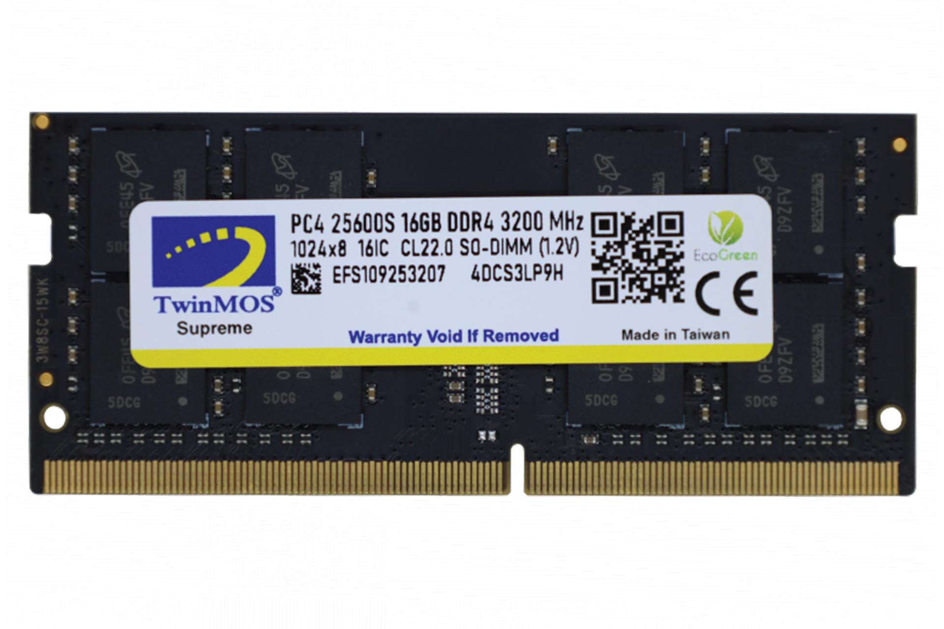 رم توین موس MDD416GB3200N ظرفیت 16 گیگابایت از نوع DDR4-3200