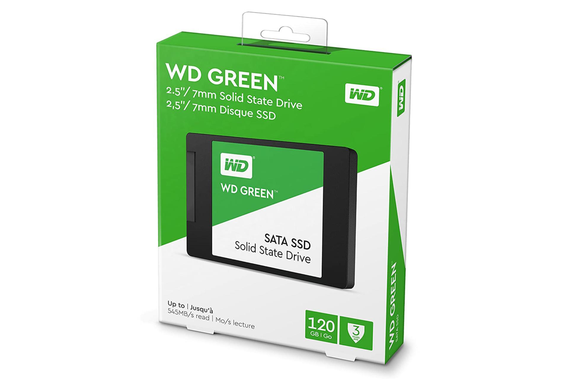 جعبه SSD وسترن دیجیتال Green WDS120G2G0A SATA 2.5 Inch ظرفیت 120 گیگابایت