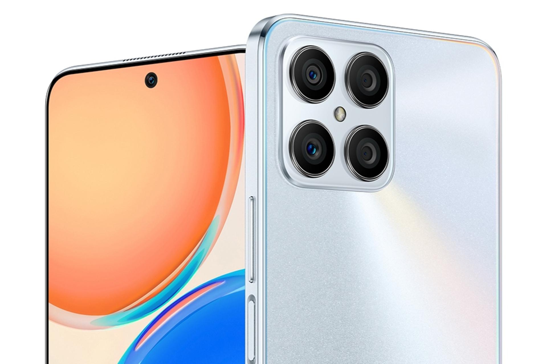 دوربین گوشی موبایل آنر Honor X8 نقره ای