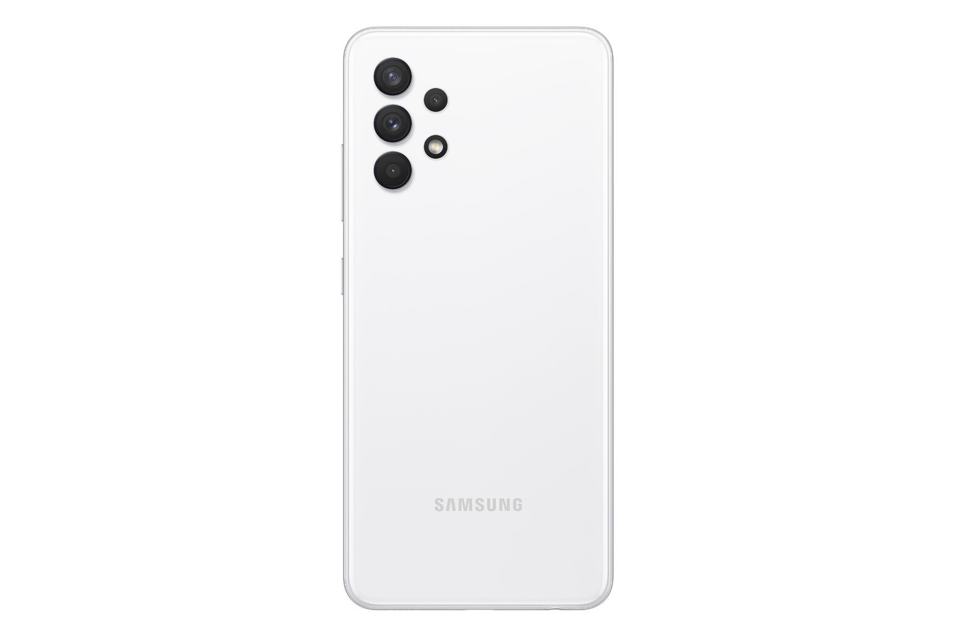 نمای پشت موبایل گلکسی A32 سامسونگ رنگ سفید