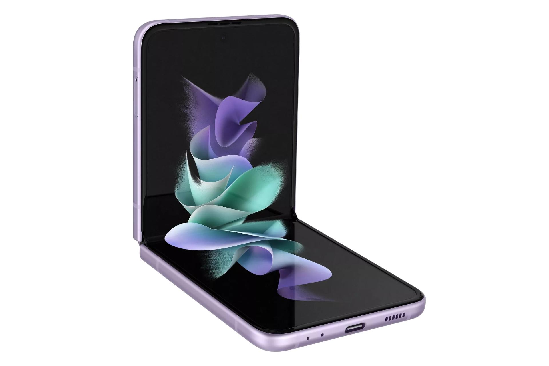 نمای جانبی گوشی موبایل گلکسی زد فلیپ 3 سامسونگ / Samsung Galaxy Z Flip 3