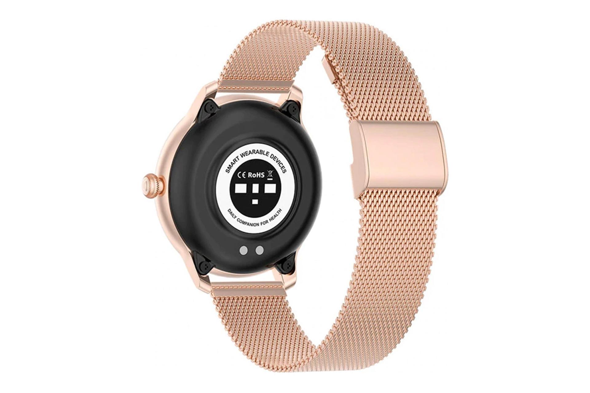 نمای پشت ساعت هوشمند Kieslect L11 و نمایش سنسور ها