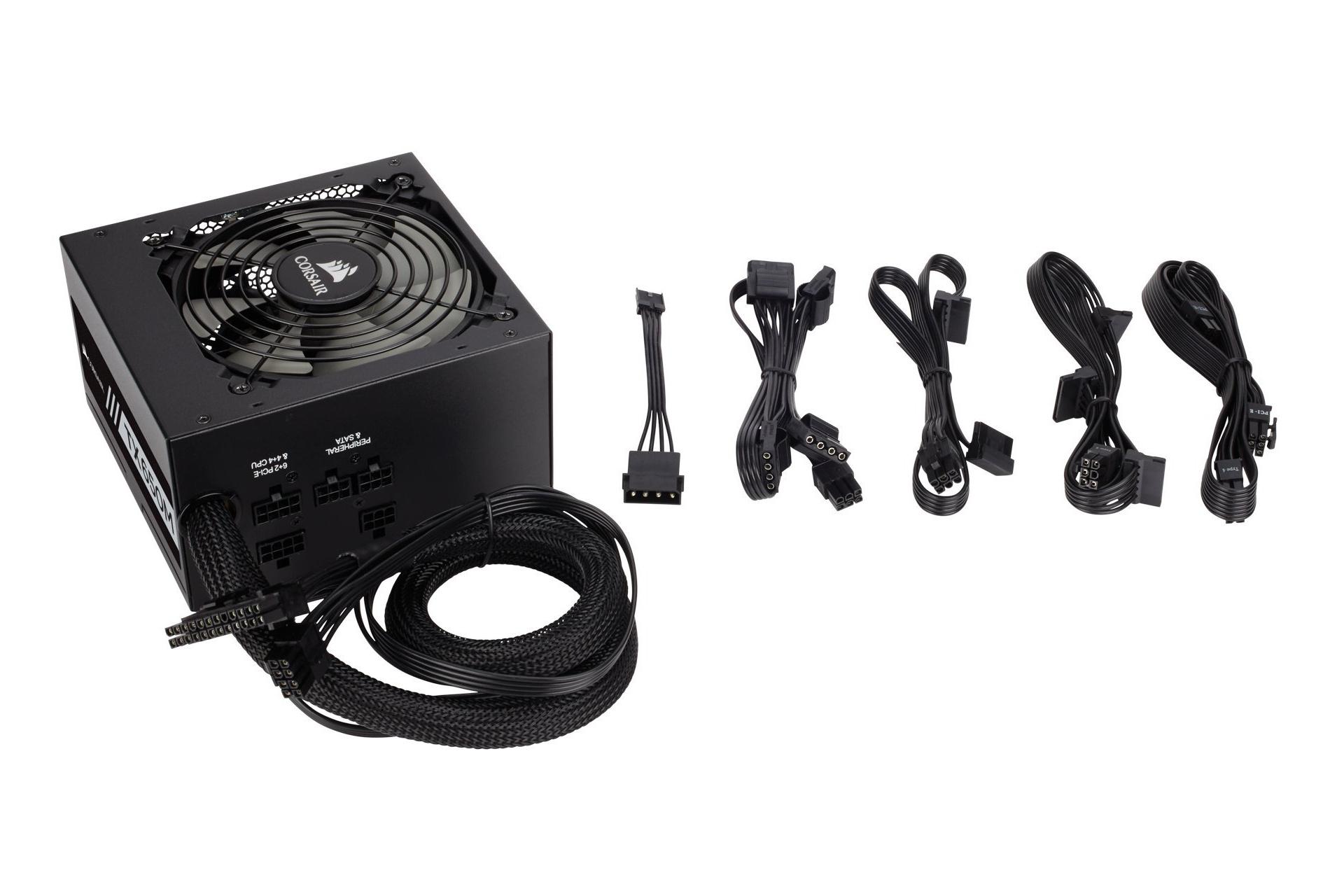 کابل های پاور ماژولار کورسیر TX650M با توان 650 وات