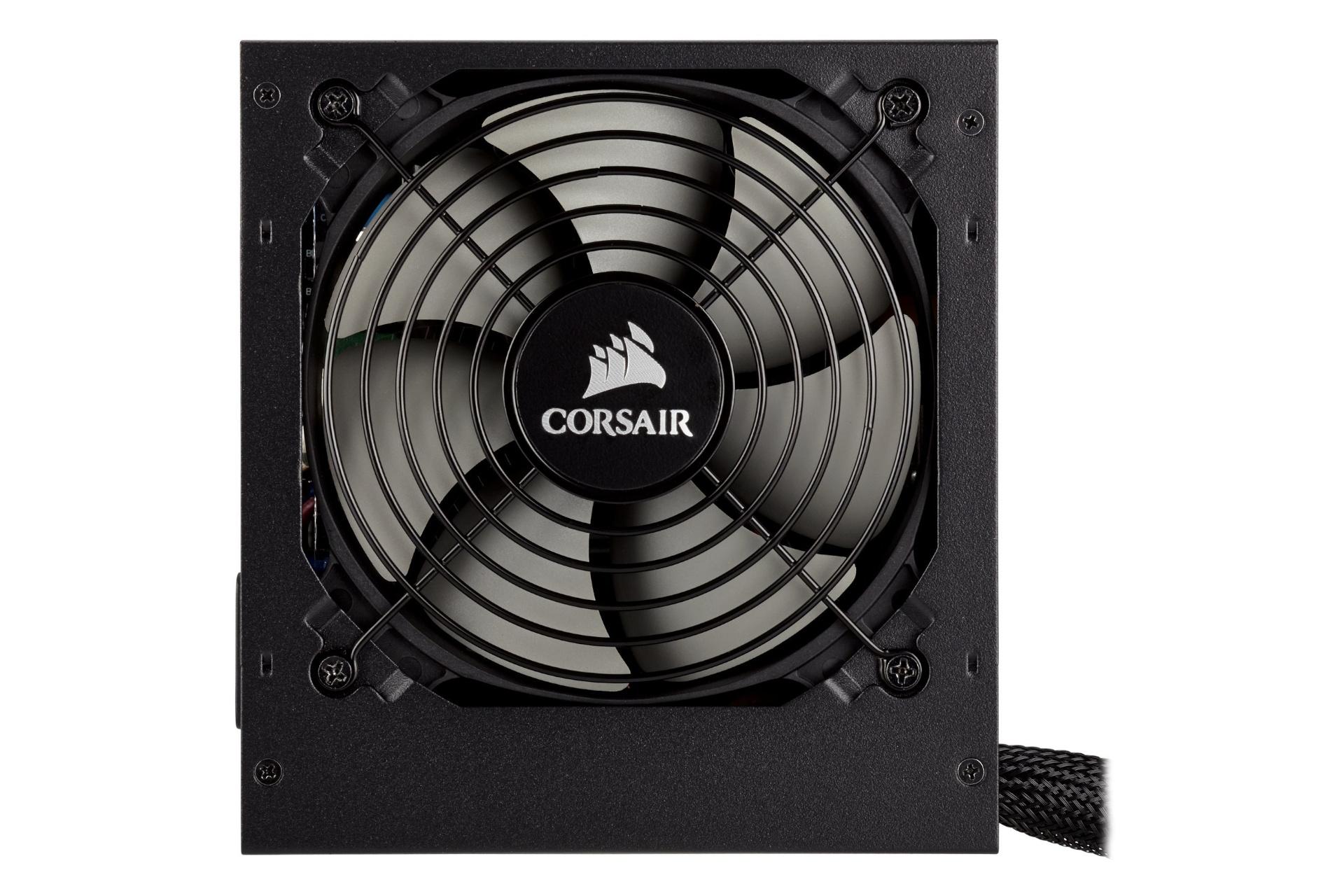 نمای بالا پاور کامپیوتر کورسیر TX650M با توان 650 وات