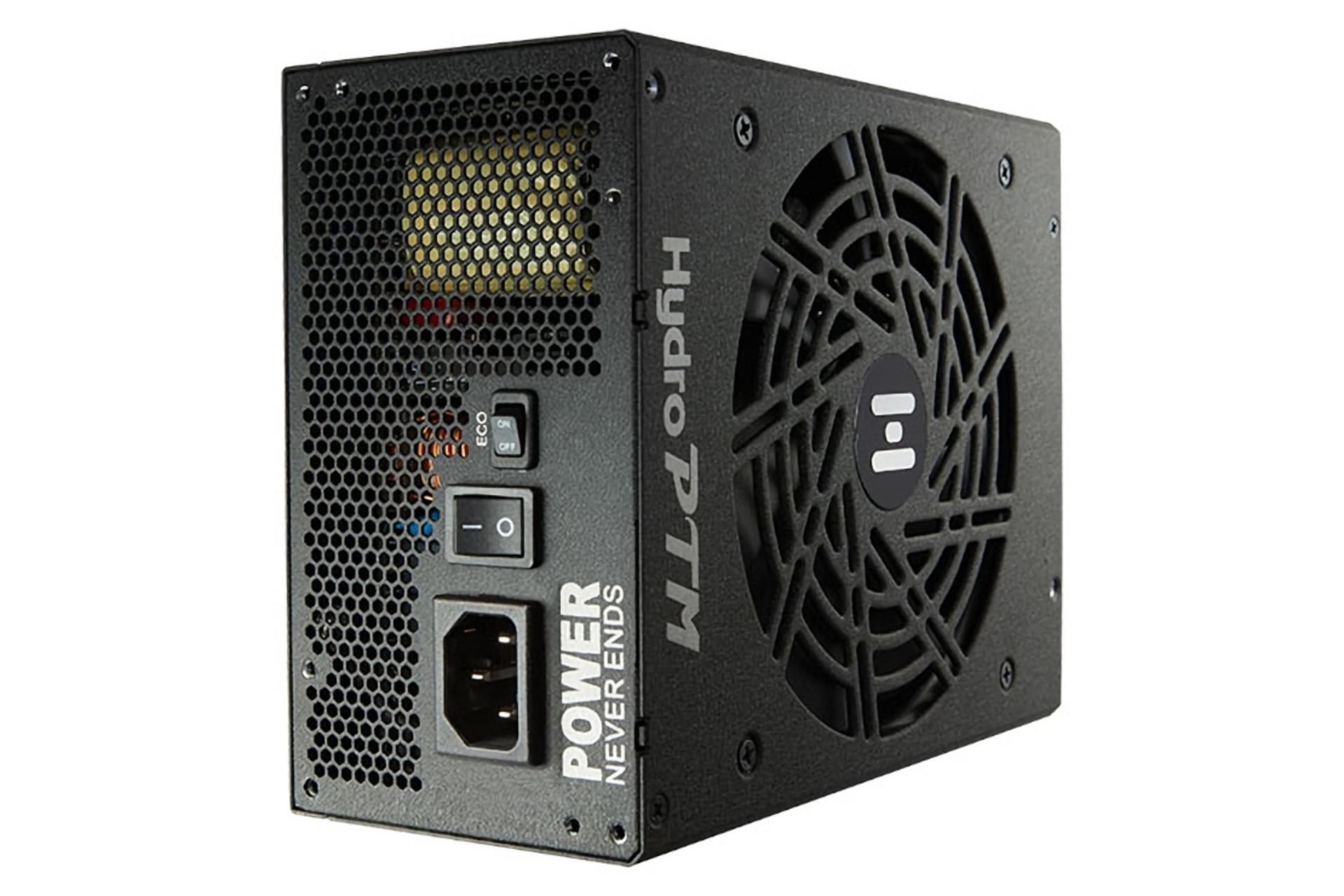 نمای پشت پاور کامپیوتر اف اس پی FSP HYDRO PTM PRO 850W با توان 850 وات