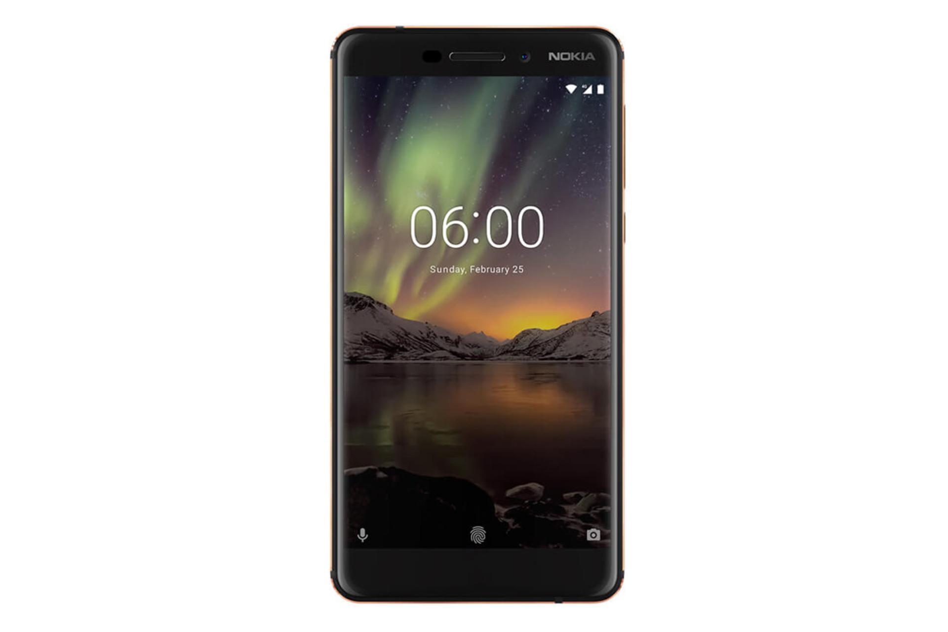 نمای روبرو موبایل نوکیا 6