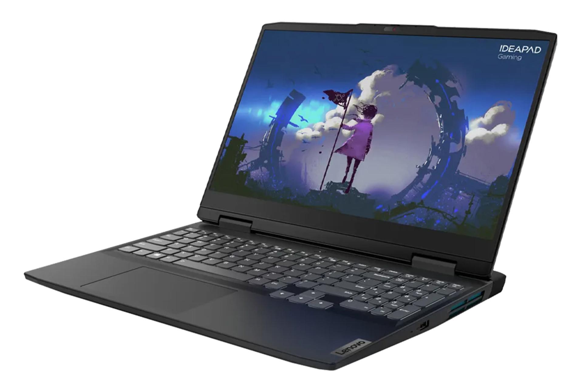 مرجع متخصصين ايران نماي نيمرخ راست لپ تاپ لنوو آيدياپد گيمينگ 3 با پردازنده نسل 12 اينتل