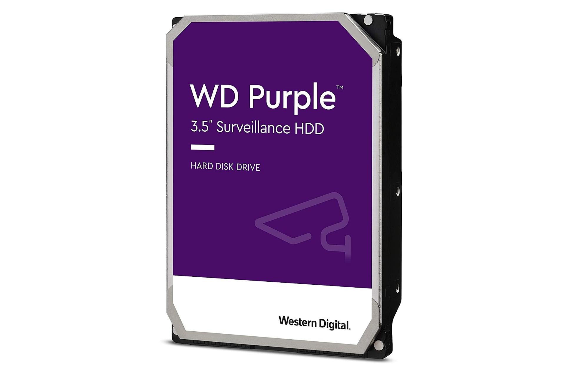 نمای روبرو هارد دیسک وسترن دیجیتال Western Digital Purple WD30PURZ 3.5 Inch 3TB ظرفیت 3 ترابایت