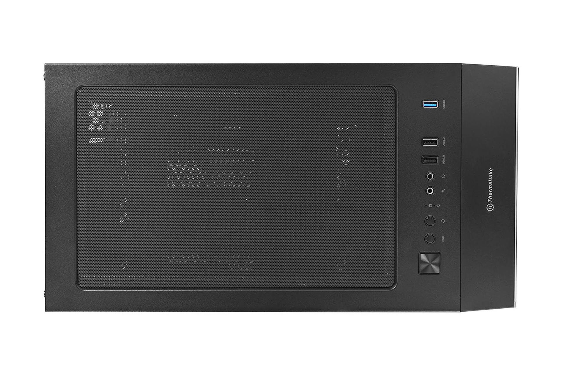 نمای فیلتر و پورت های بالای کیس کامپیوتر ترمالتیک H550 TG ARGB