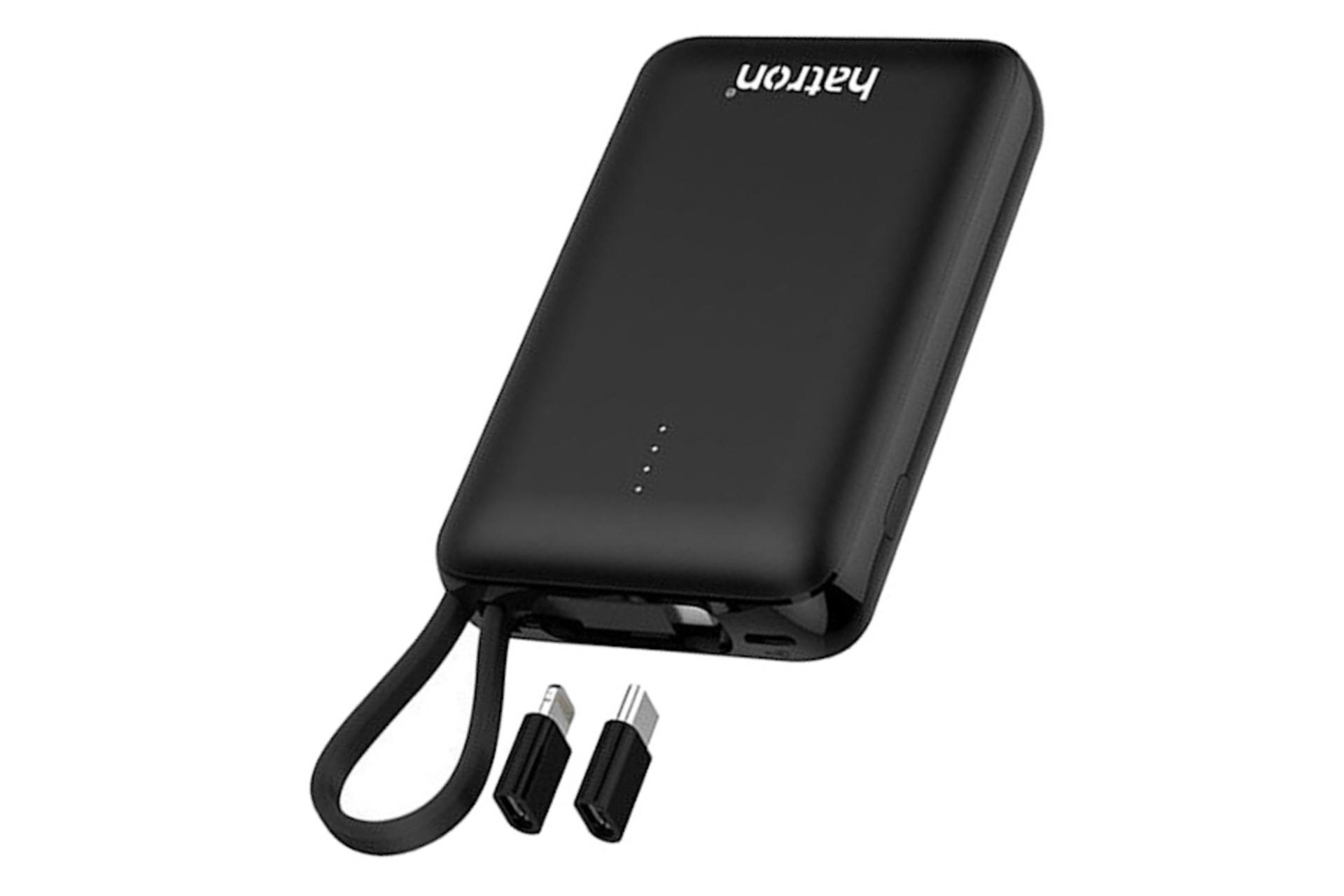 مبدل پاور بانک هترون HPB1074 با ظرفیت 10000 میلی‌آمپر ساعت Hatron HPB1074 10000mAh