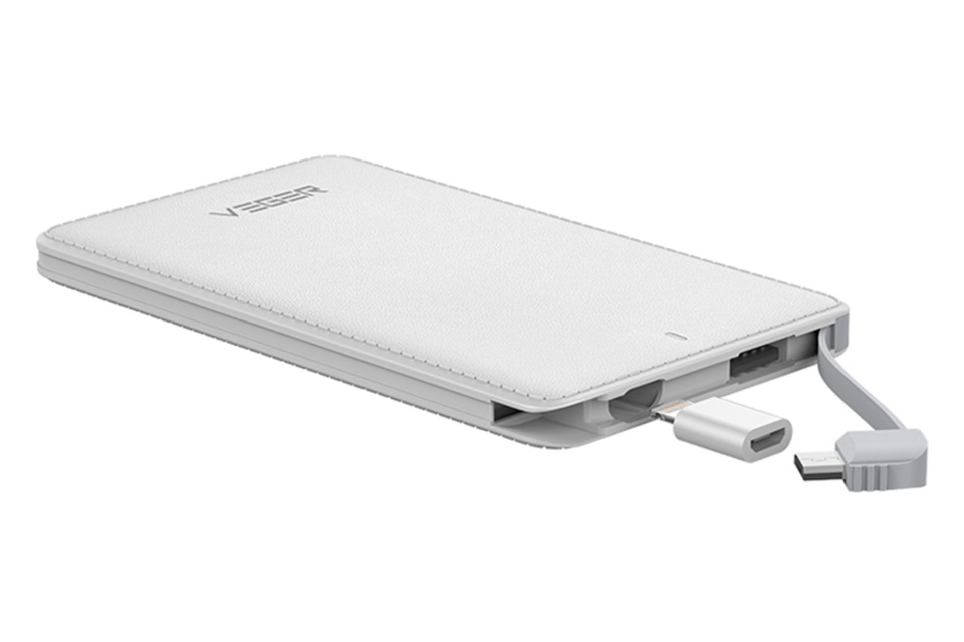 پاور بانک وگر VP-0409 ظرفیت 4000 میلی‌آمپر ساعت / نمای جلو / Veger VP-0490 