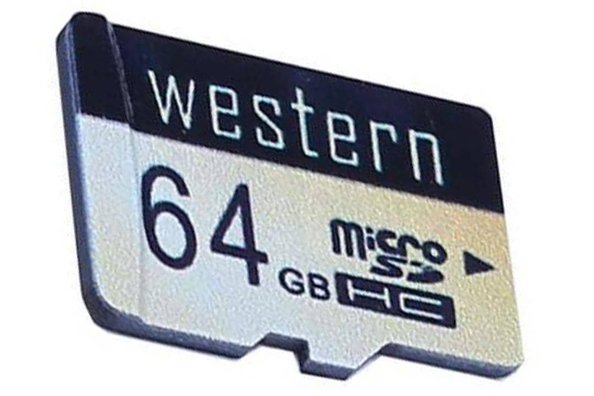 وسترن microSDXC با ظرفیت 64 گیگابایت مدل B&W کلاس 10