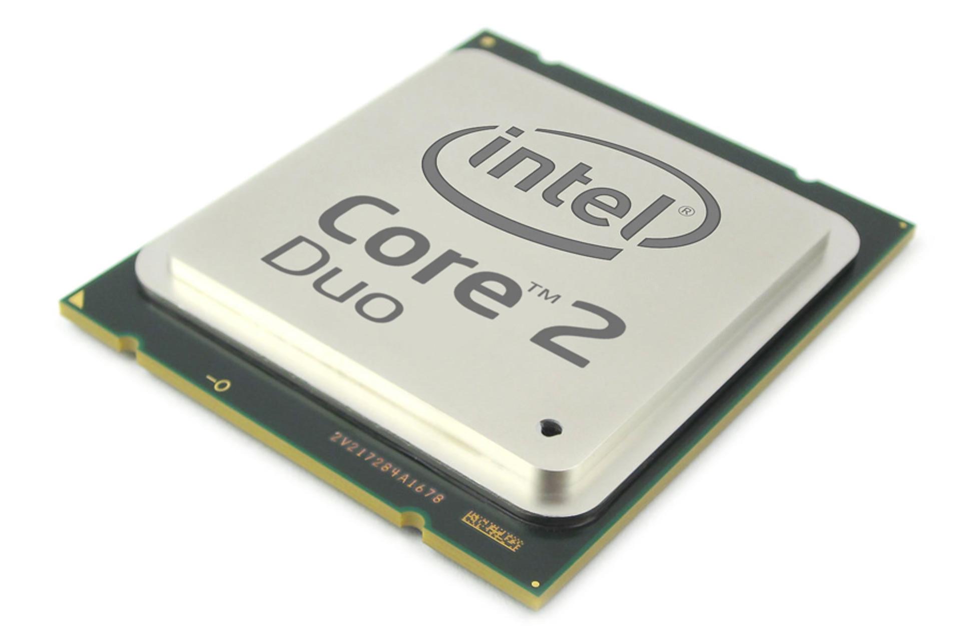 نمای جلو پردازنده اینتل Core 2 Duo E6320